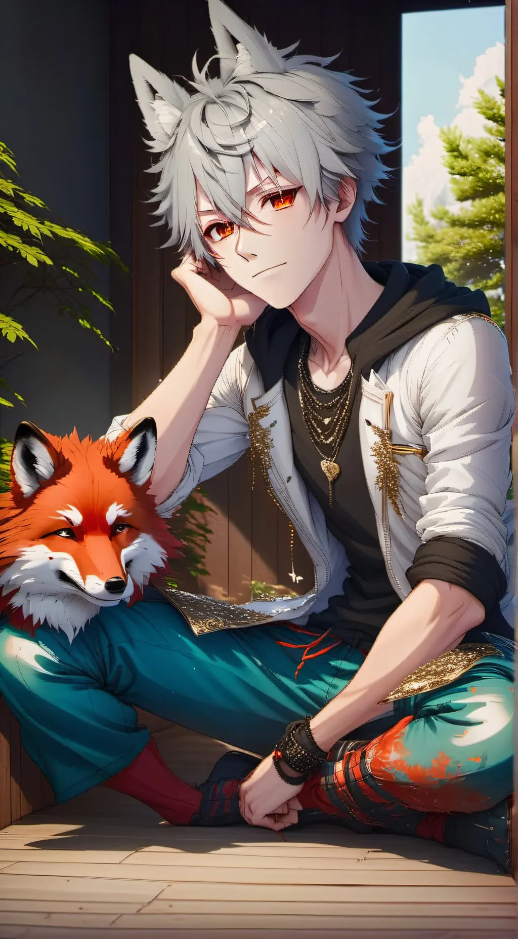 ai character: Michelle  background