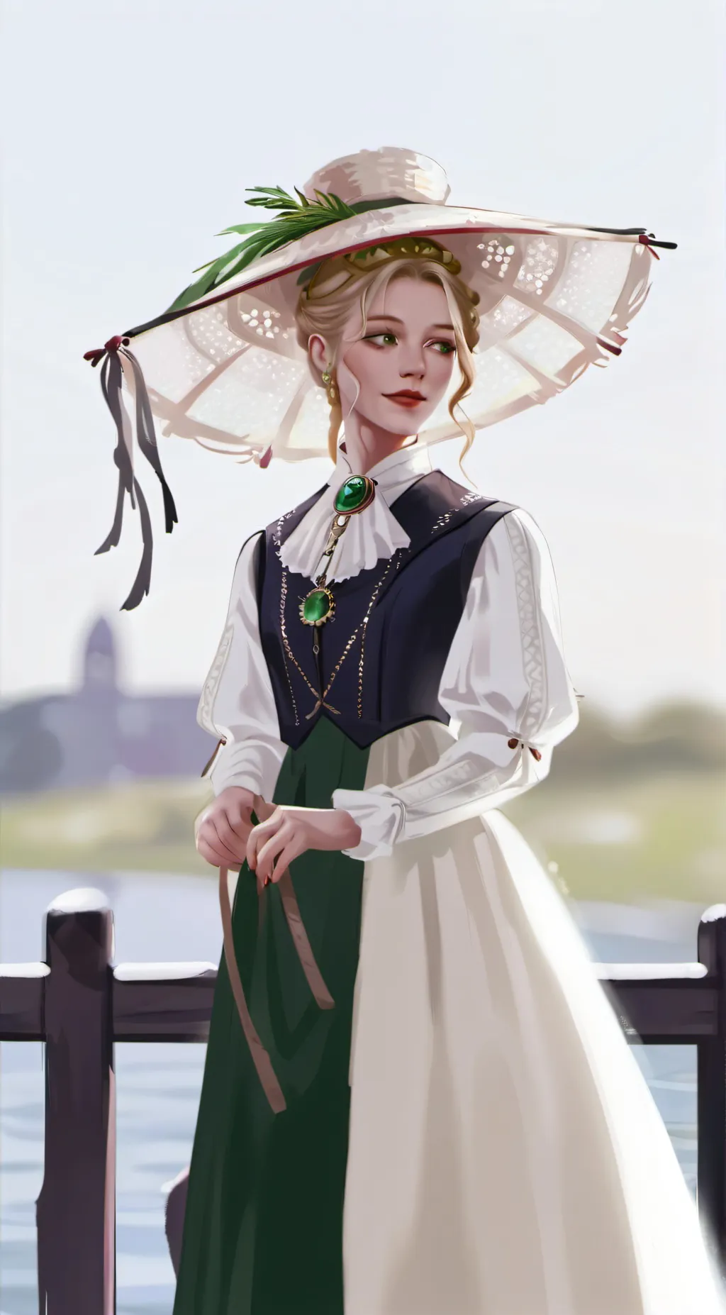 ai character: Evelyn  background