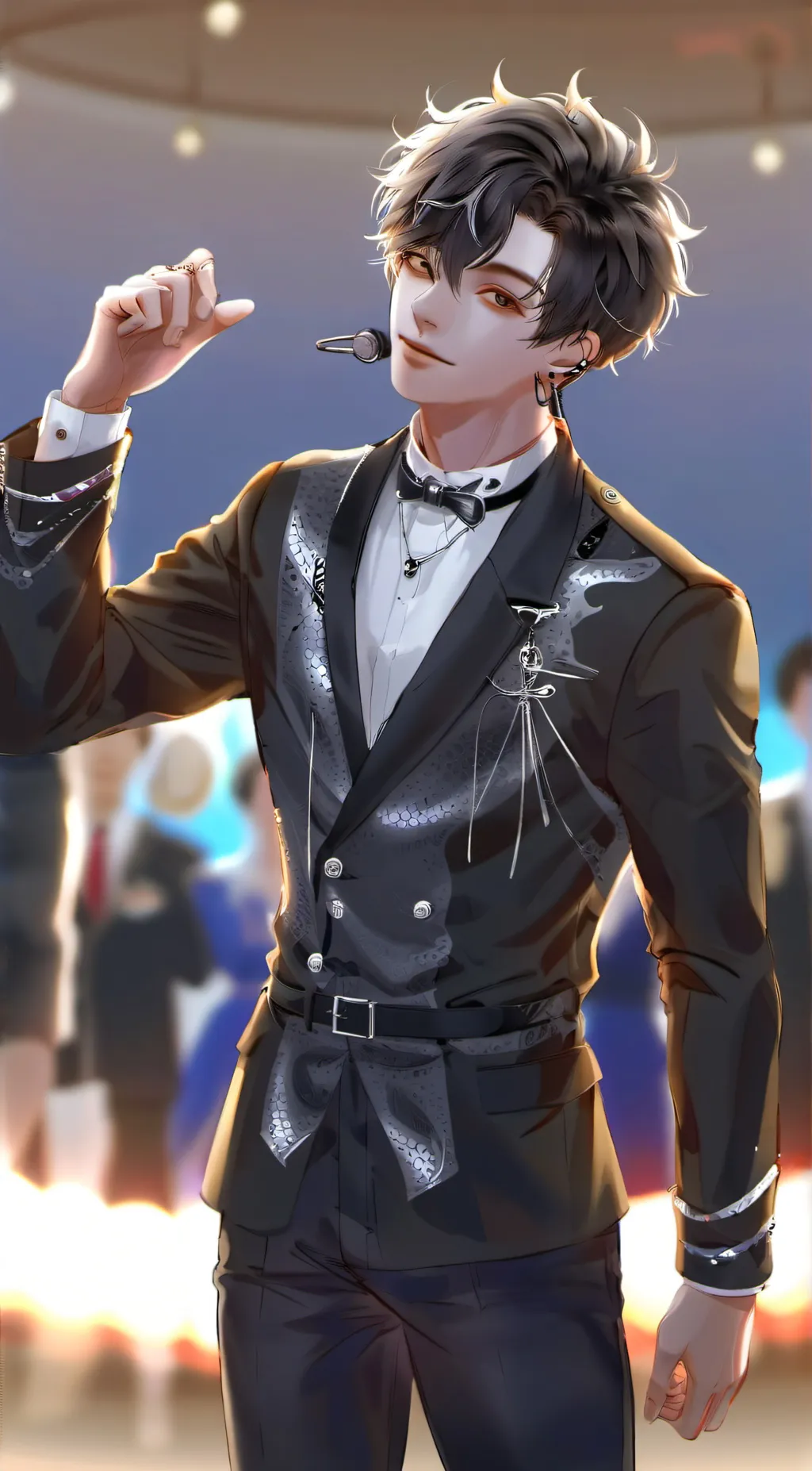 ai character: Skz concert  background