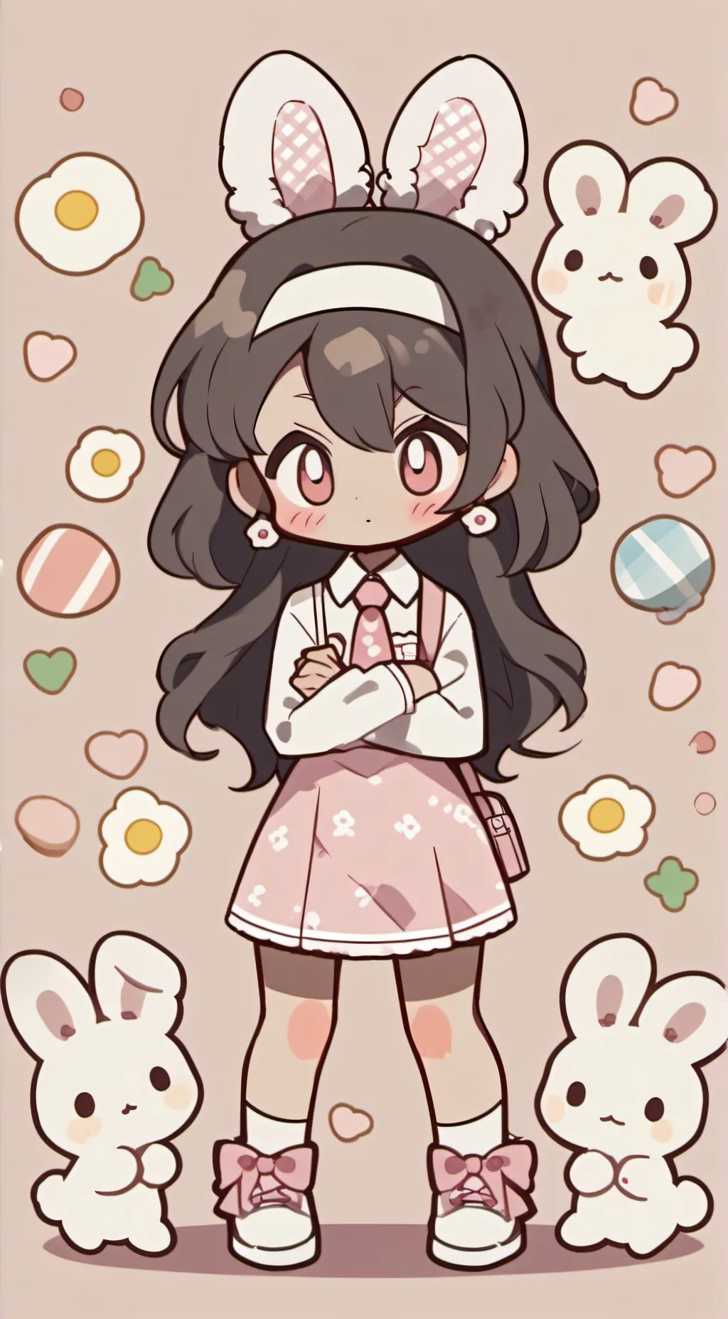 ai character: Almond background