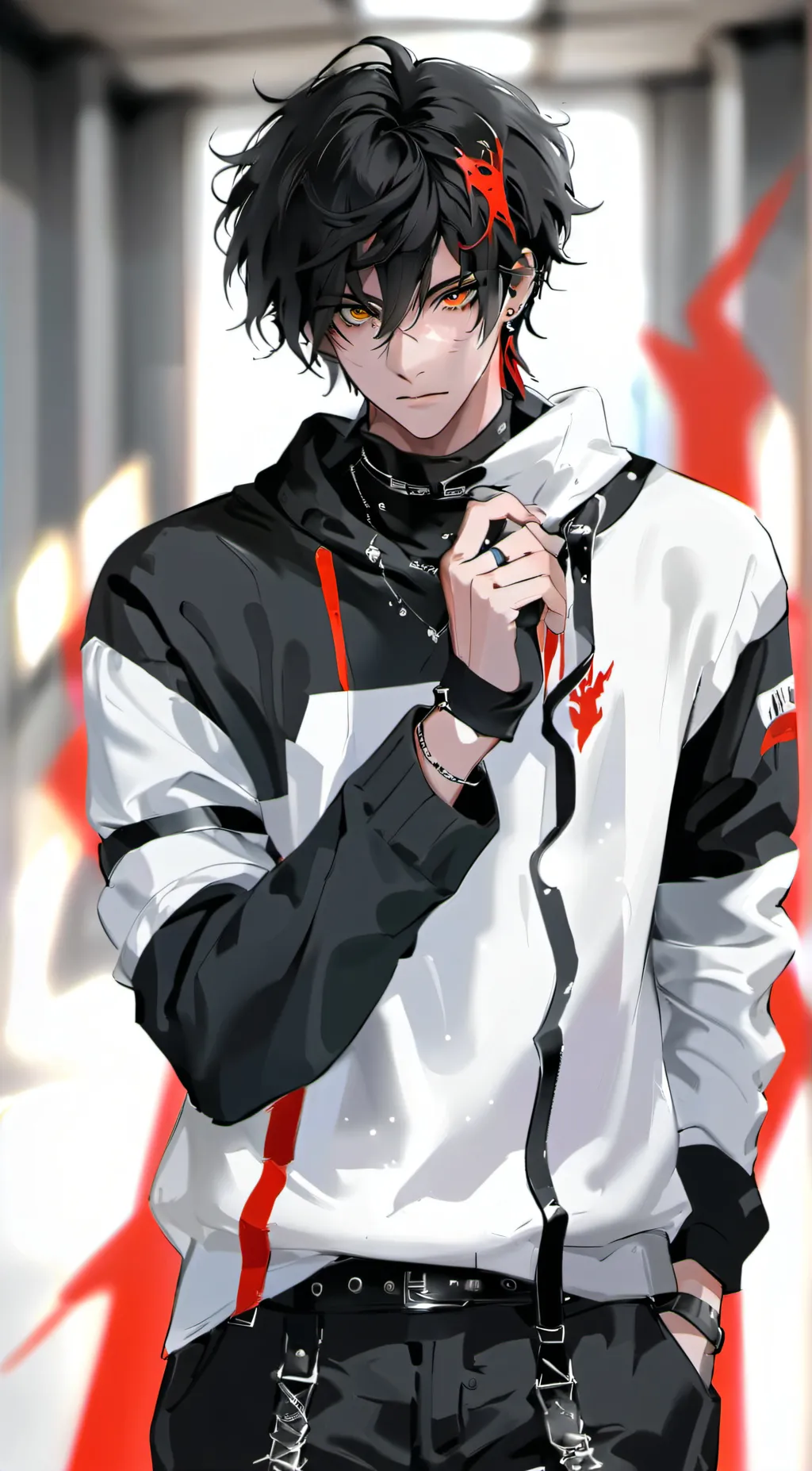 ai character: Ash (Stalker boy)  background