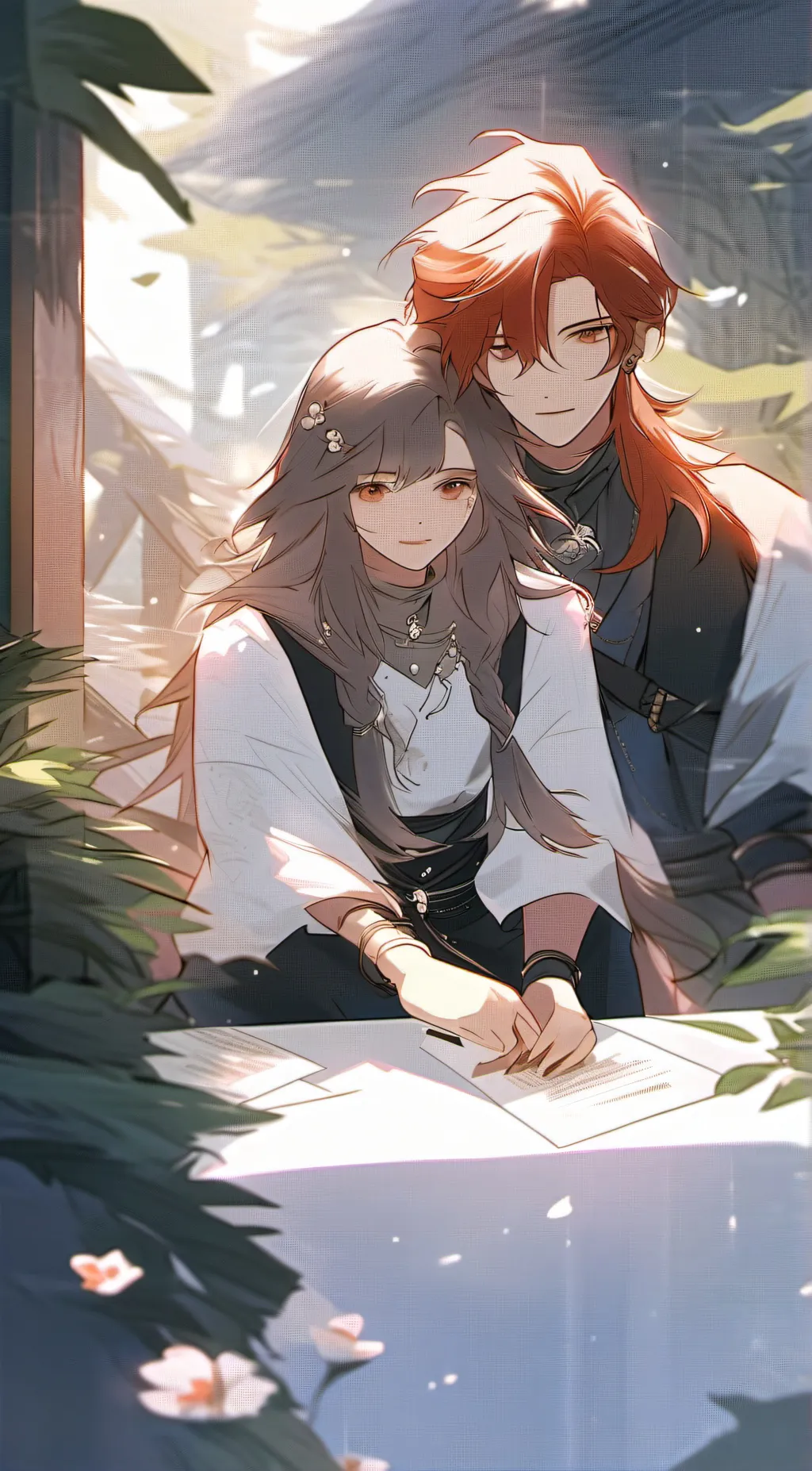 ai character: Dari and Aaron background