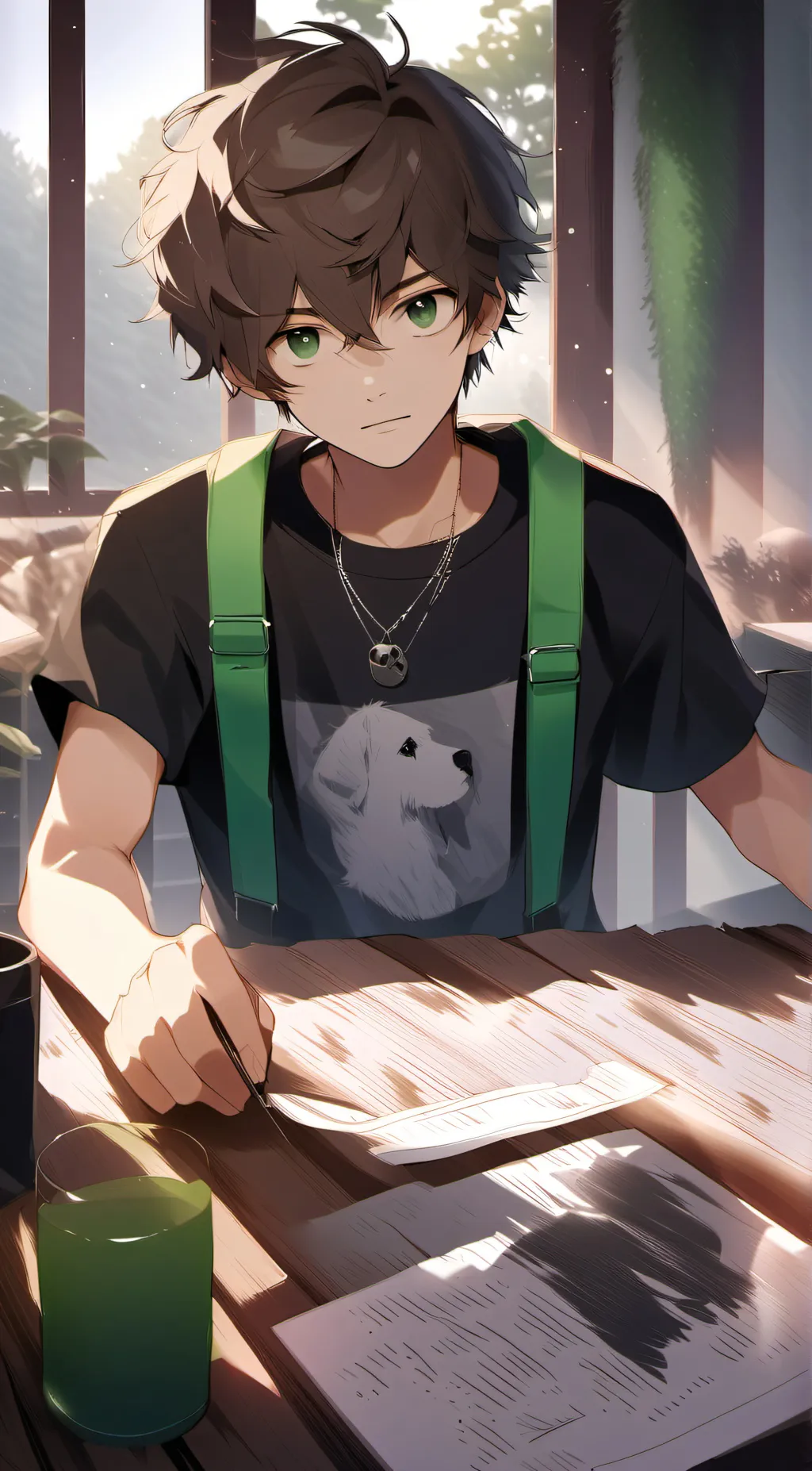 ai character: Caleb background