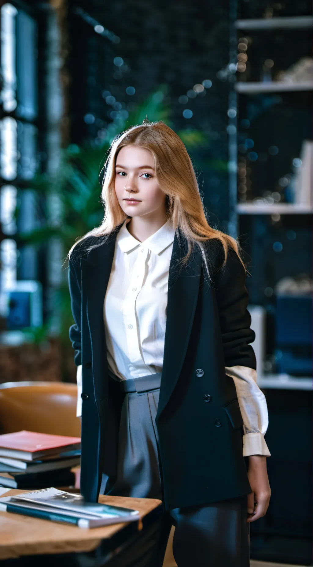 ai character: Astrid Pennington  background