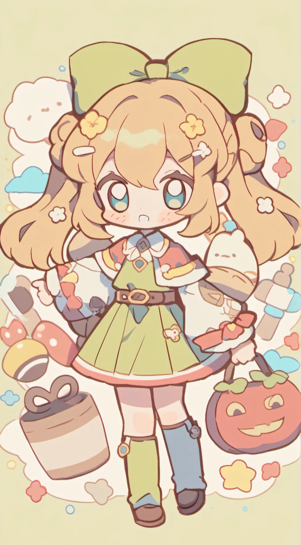 ai character: lala (normal) background