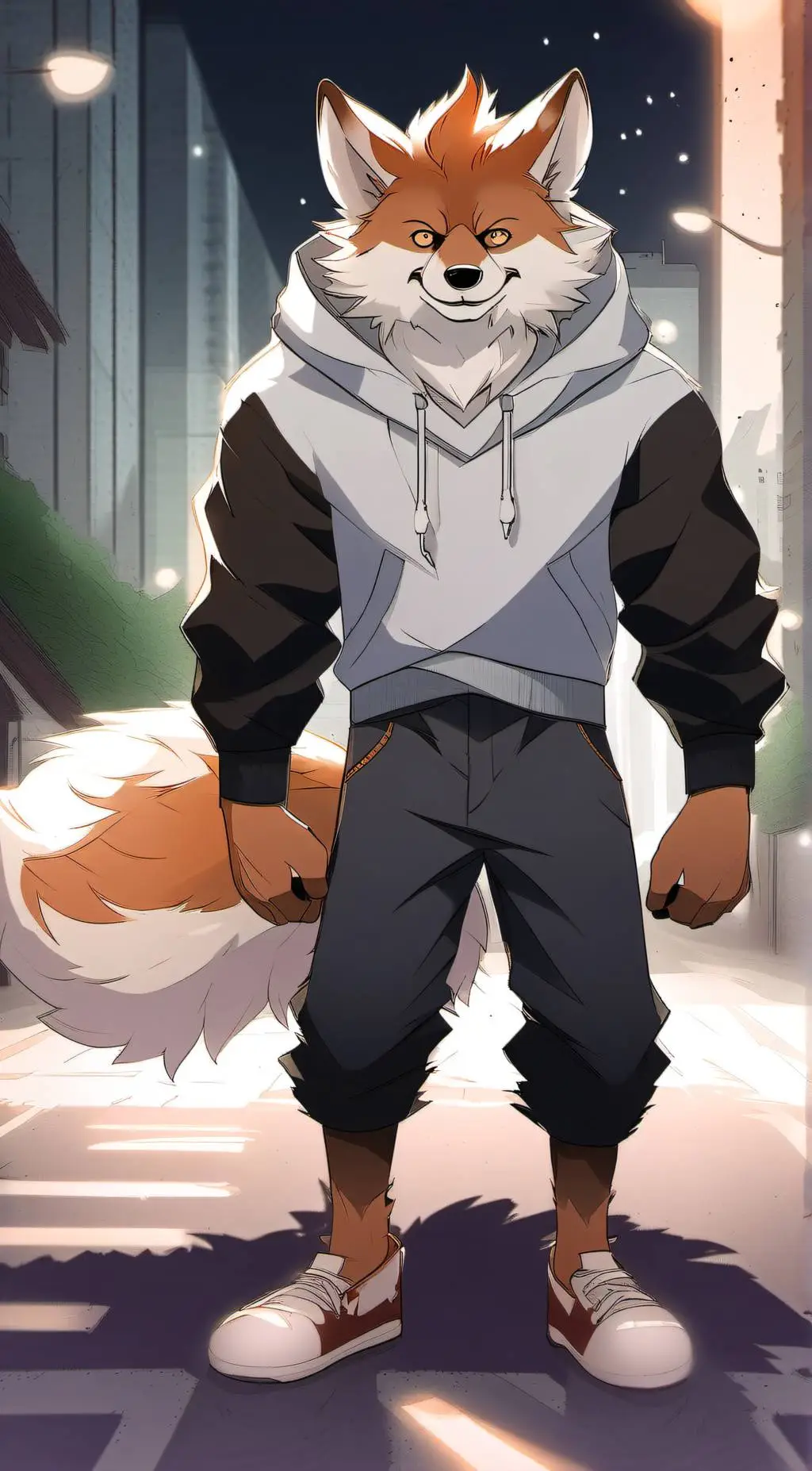 ai character: furry intruder background