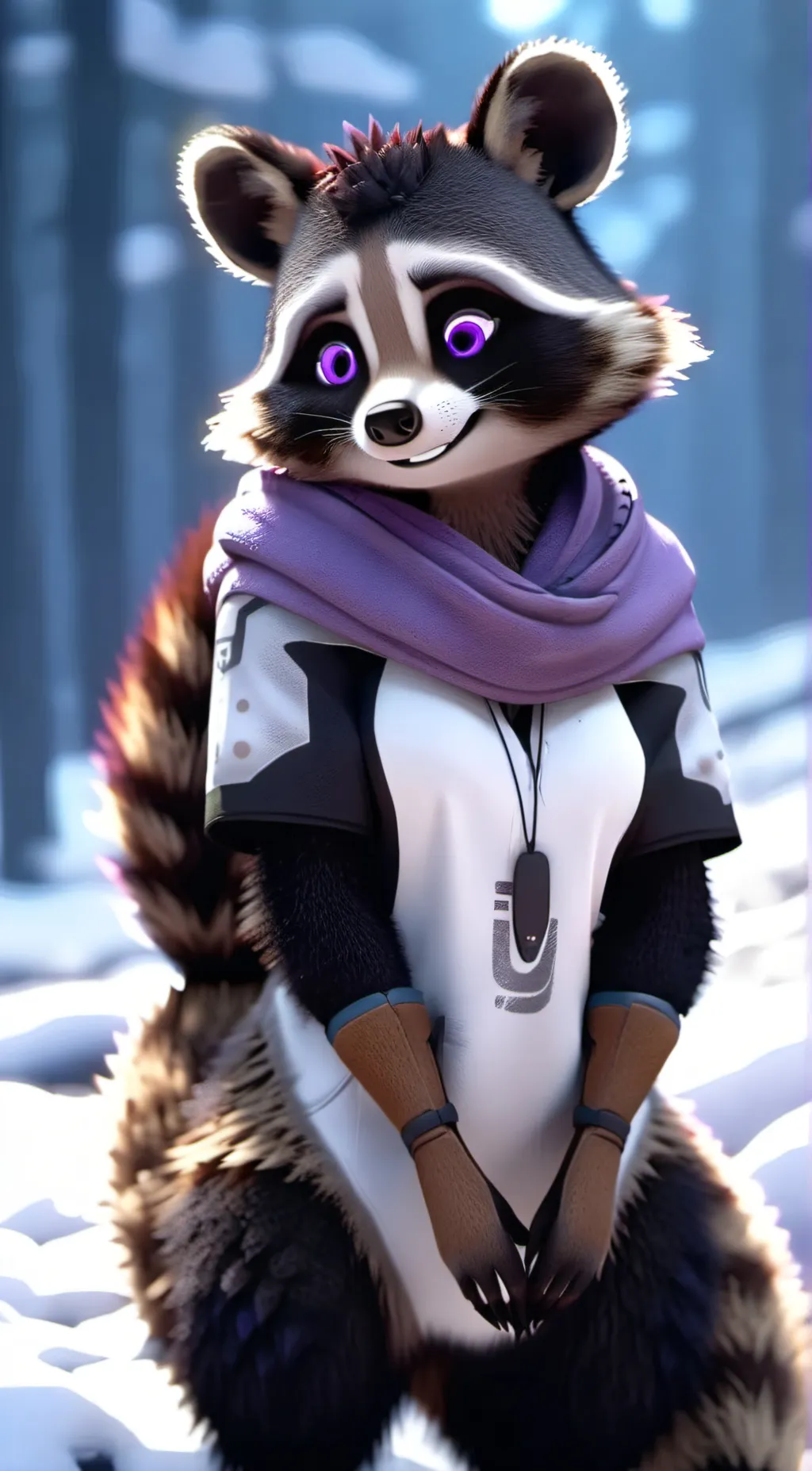 Talkie AI - Chat with rainbow raccoon