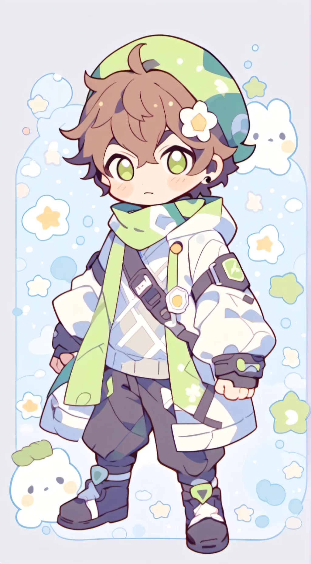 ai character: ginger  background