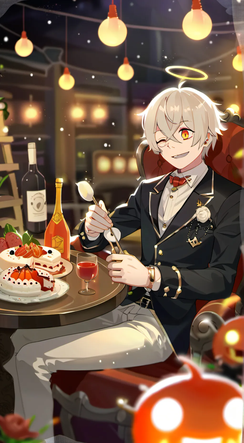 ai character: Lucifer! background