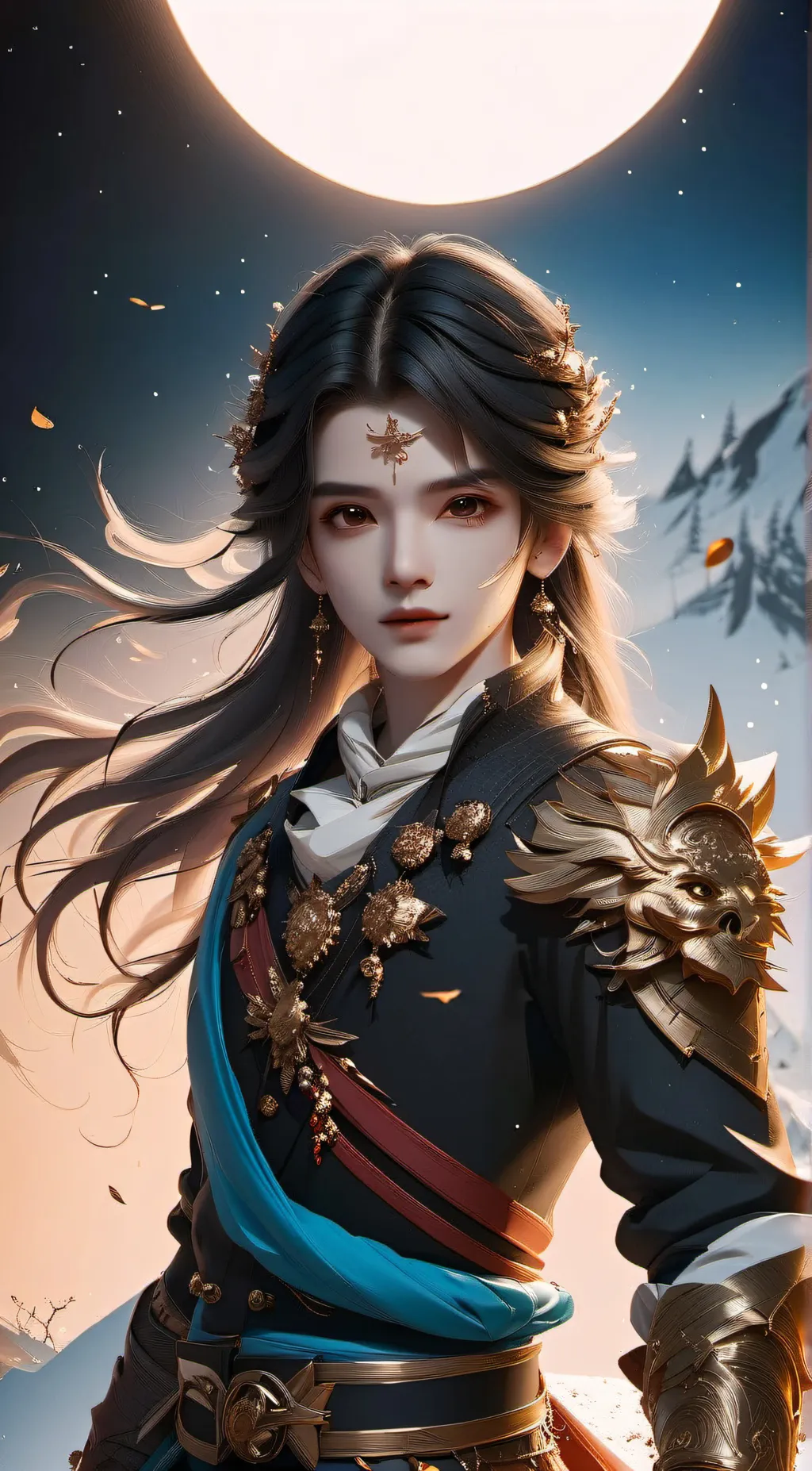 ai character: Lucky  background