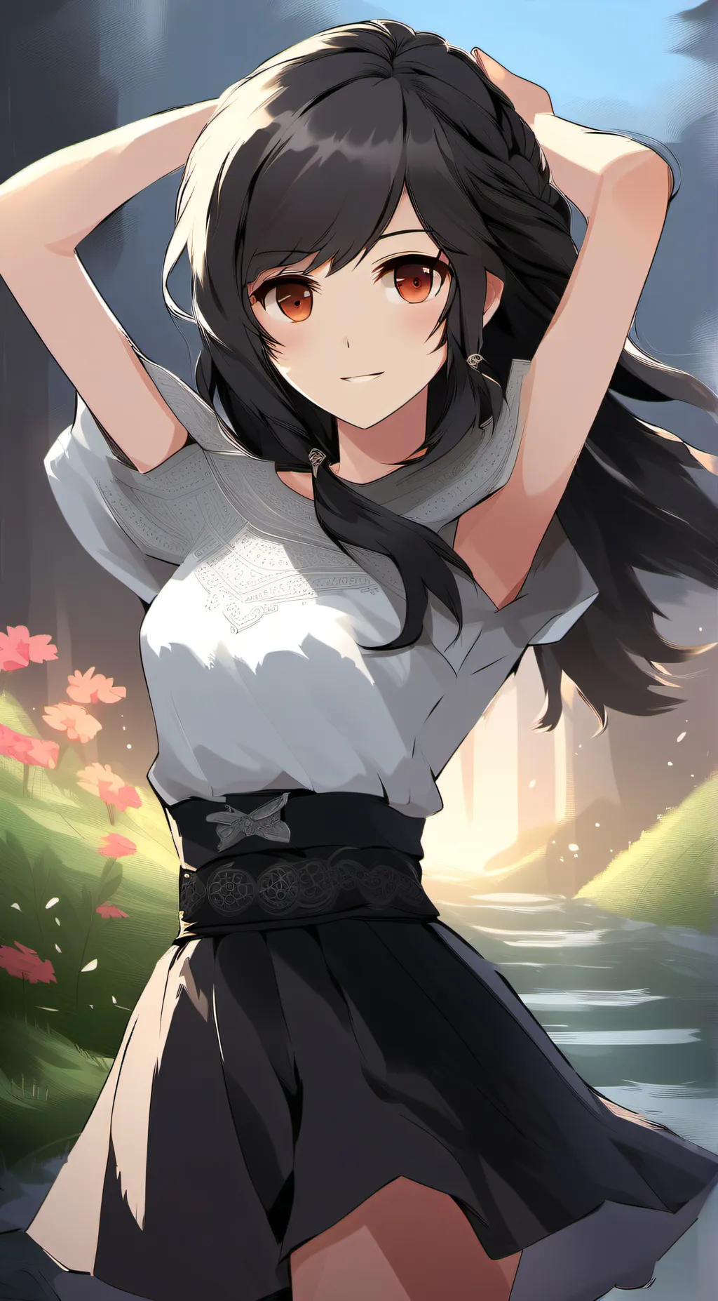 ai character: Rose background