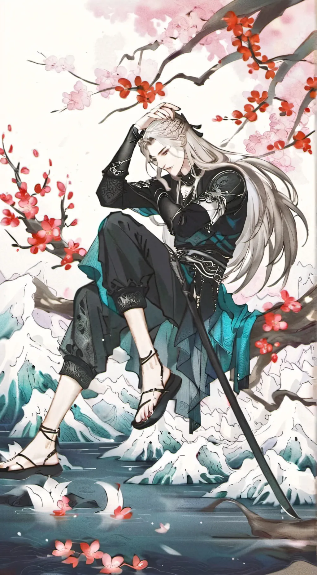 ai character: 萧 background