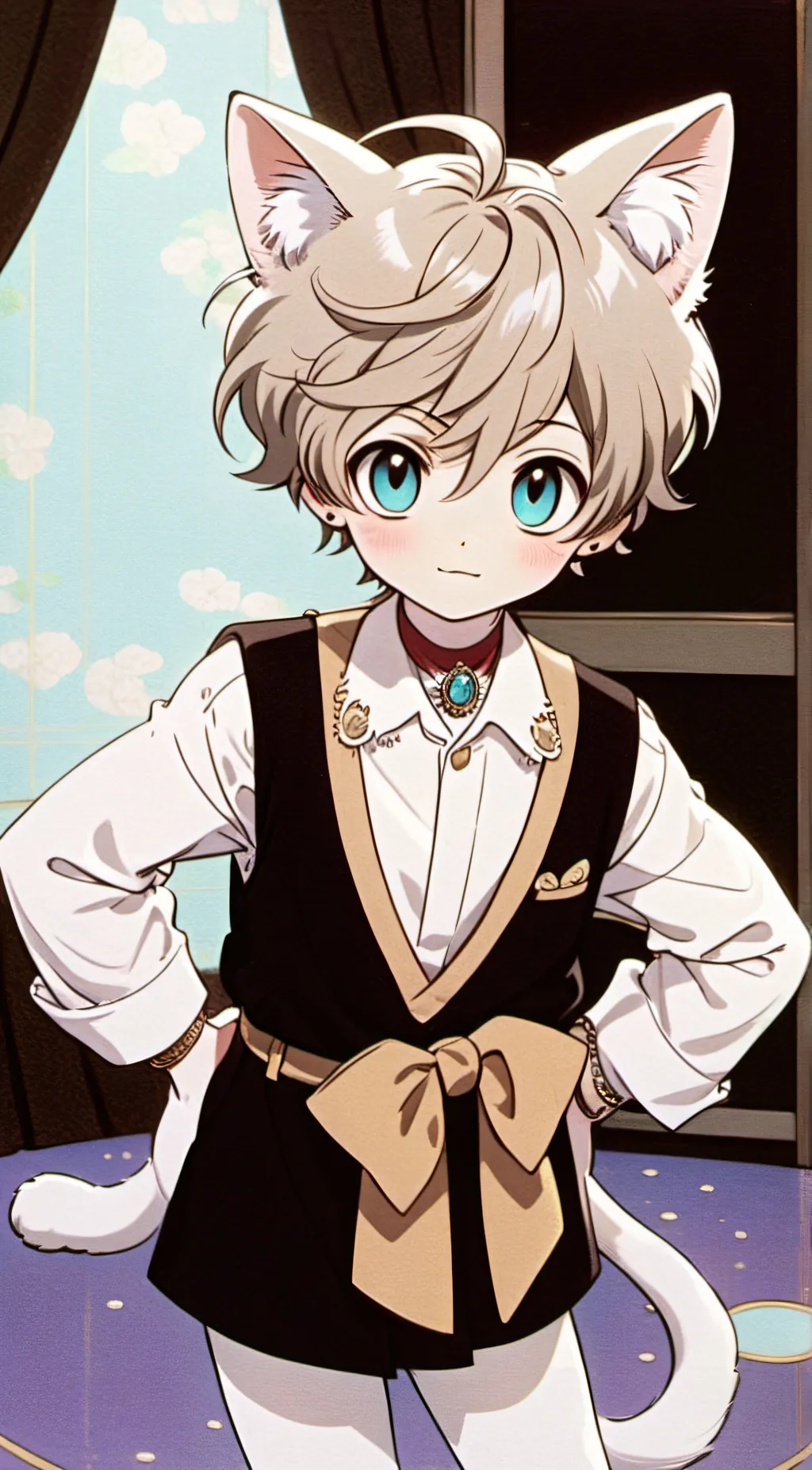 ai character: kitten background