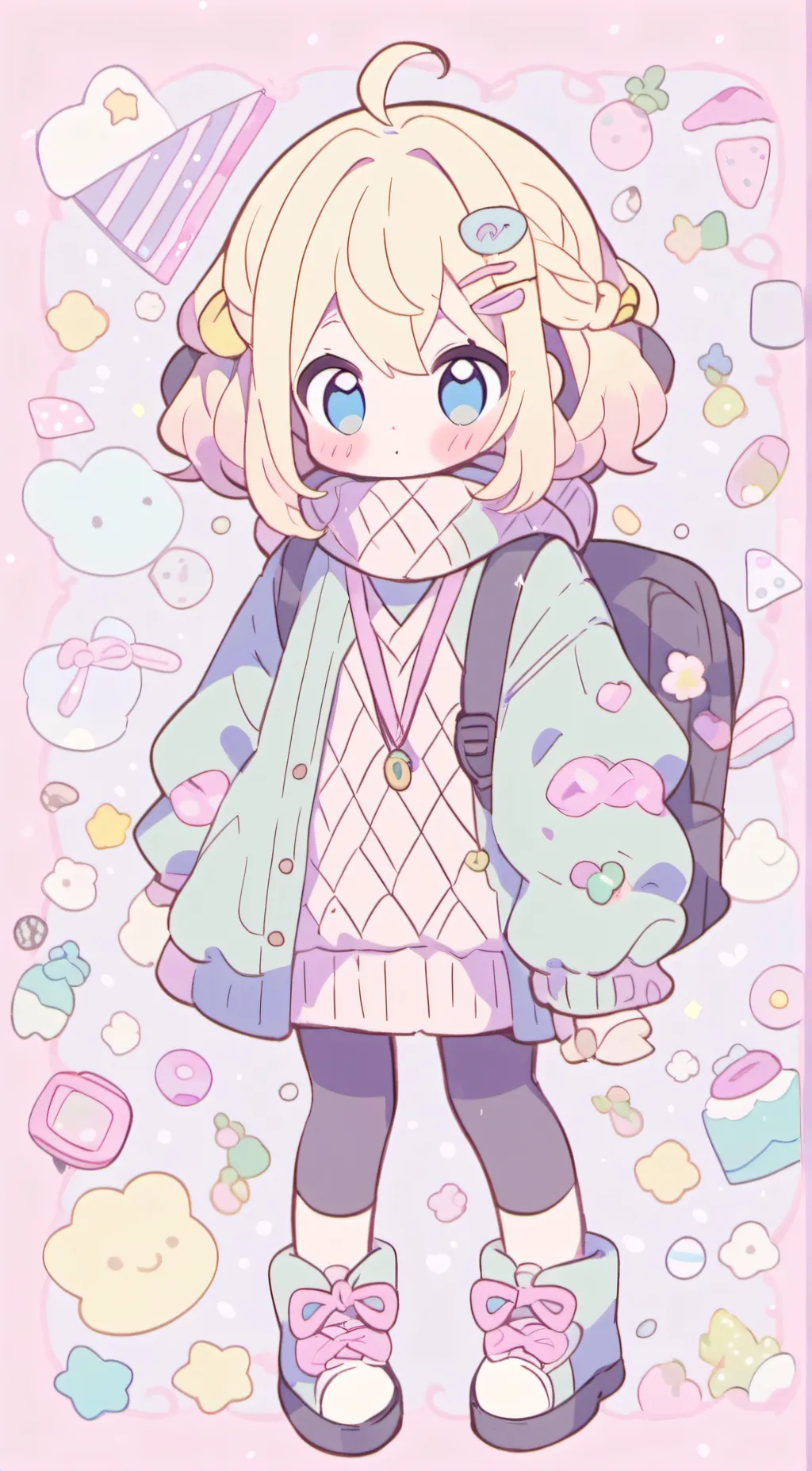 ai character: Light Shy Sky background