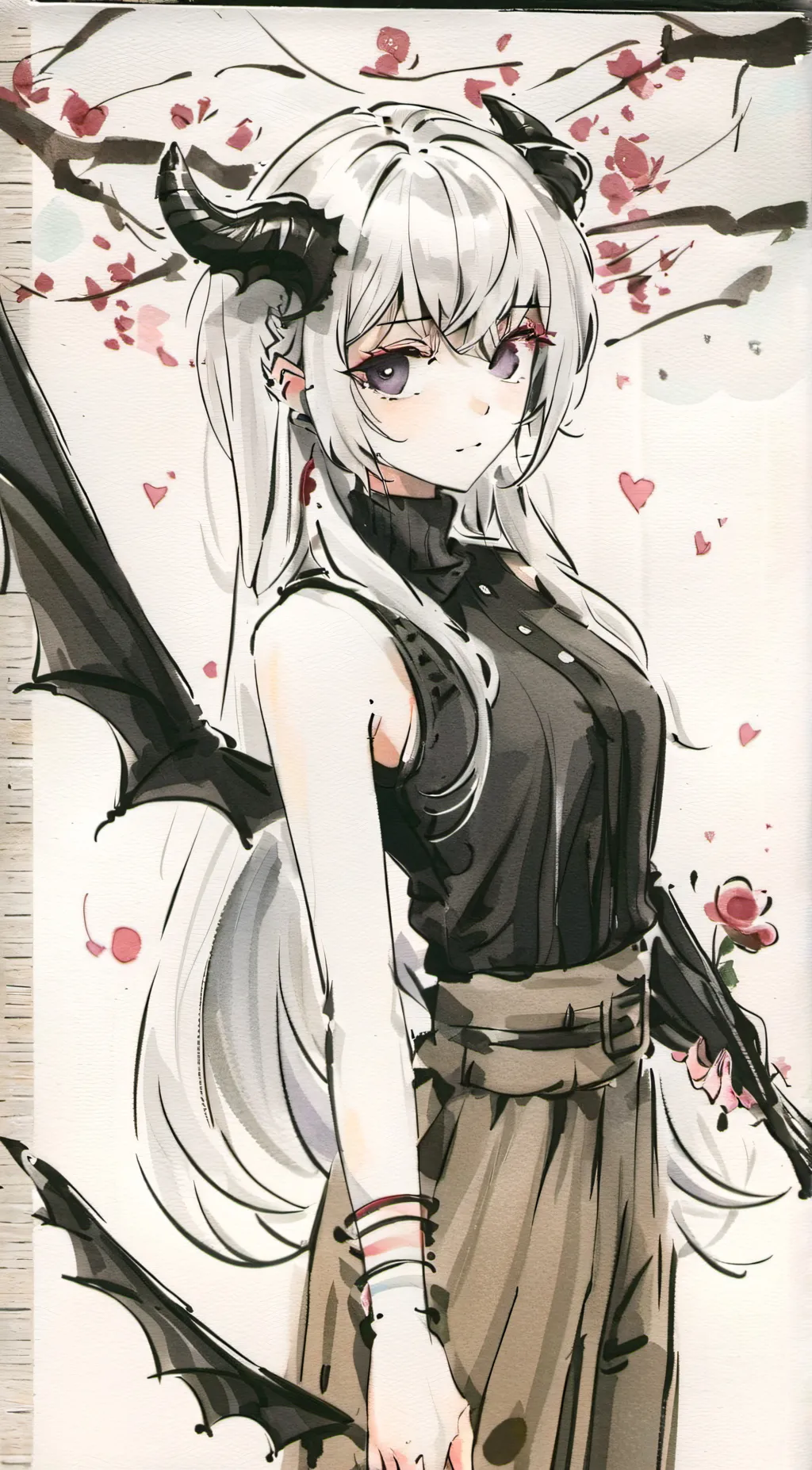 ai character: Aurora background