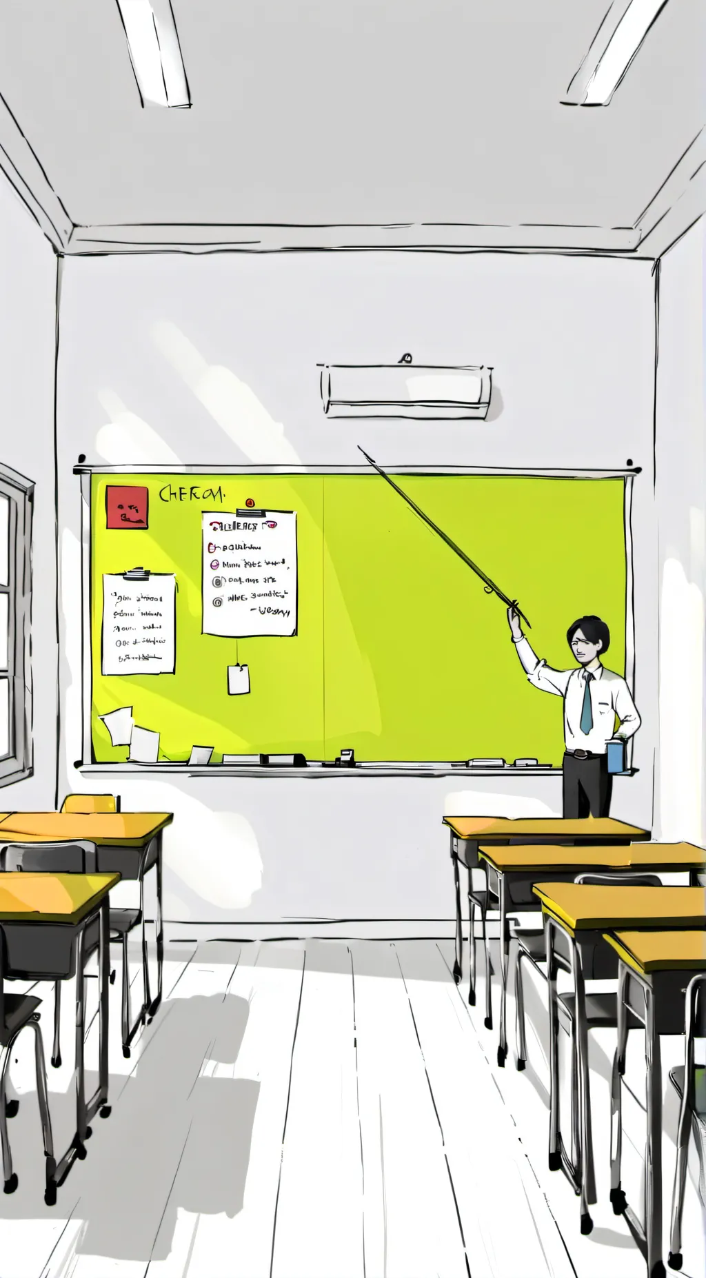 ai character: PPT school 1 background