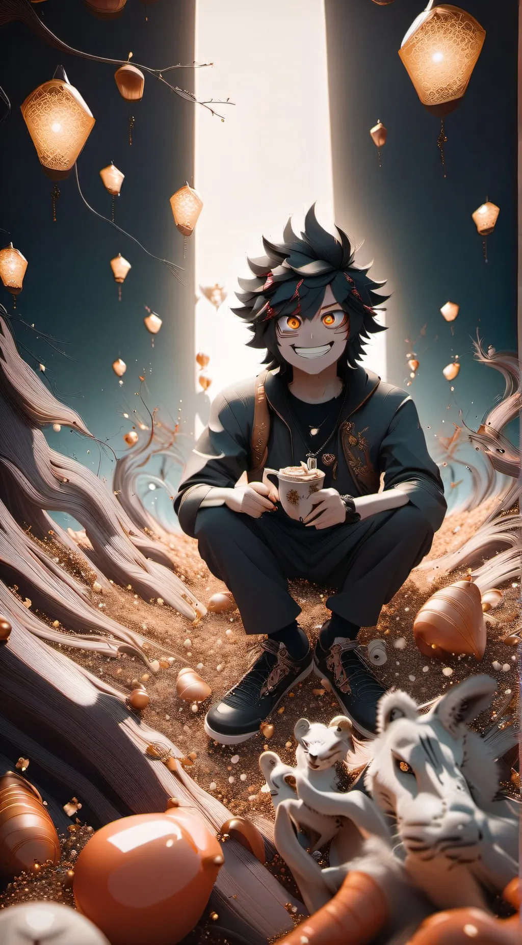 ai character: Sparky background