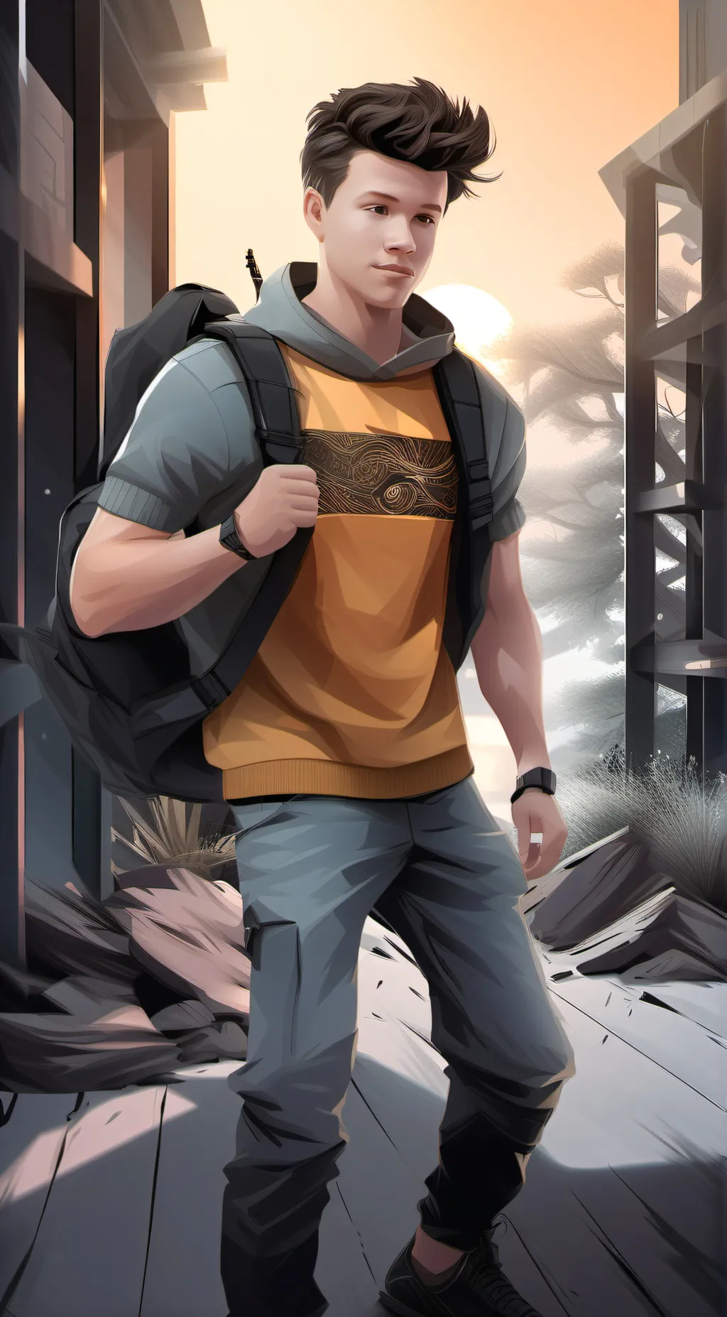 ai character: TK (chicken girls) background