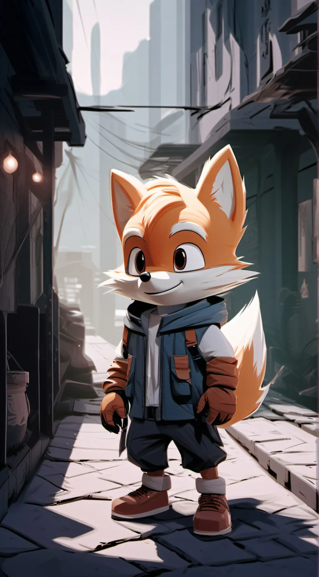 ai character: tails  background