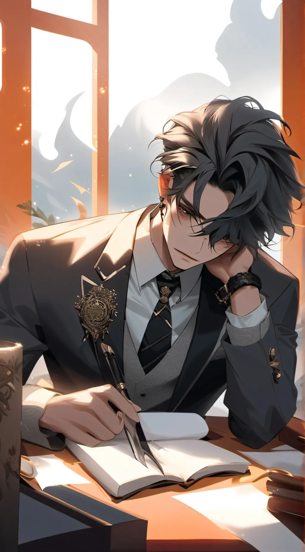 ai character: Albert background