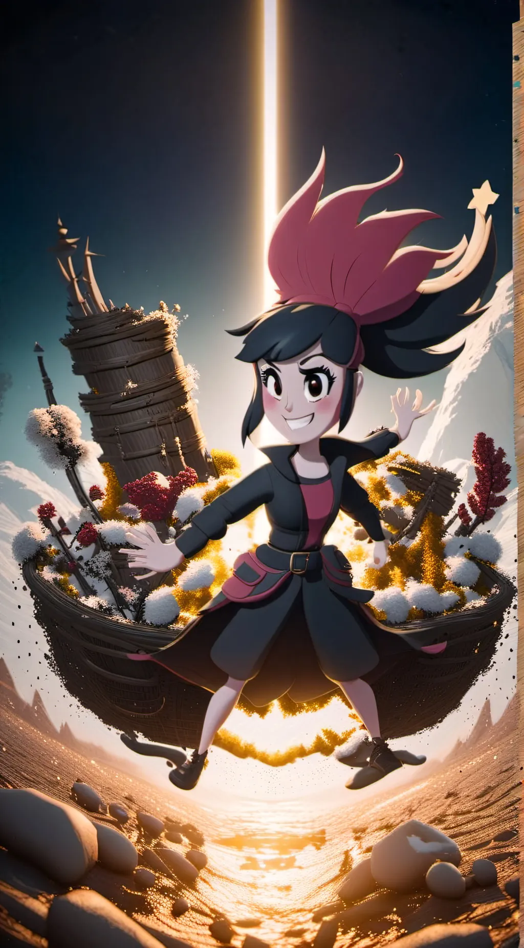 ai character: Twilight sparkle background