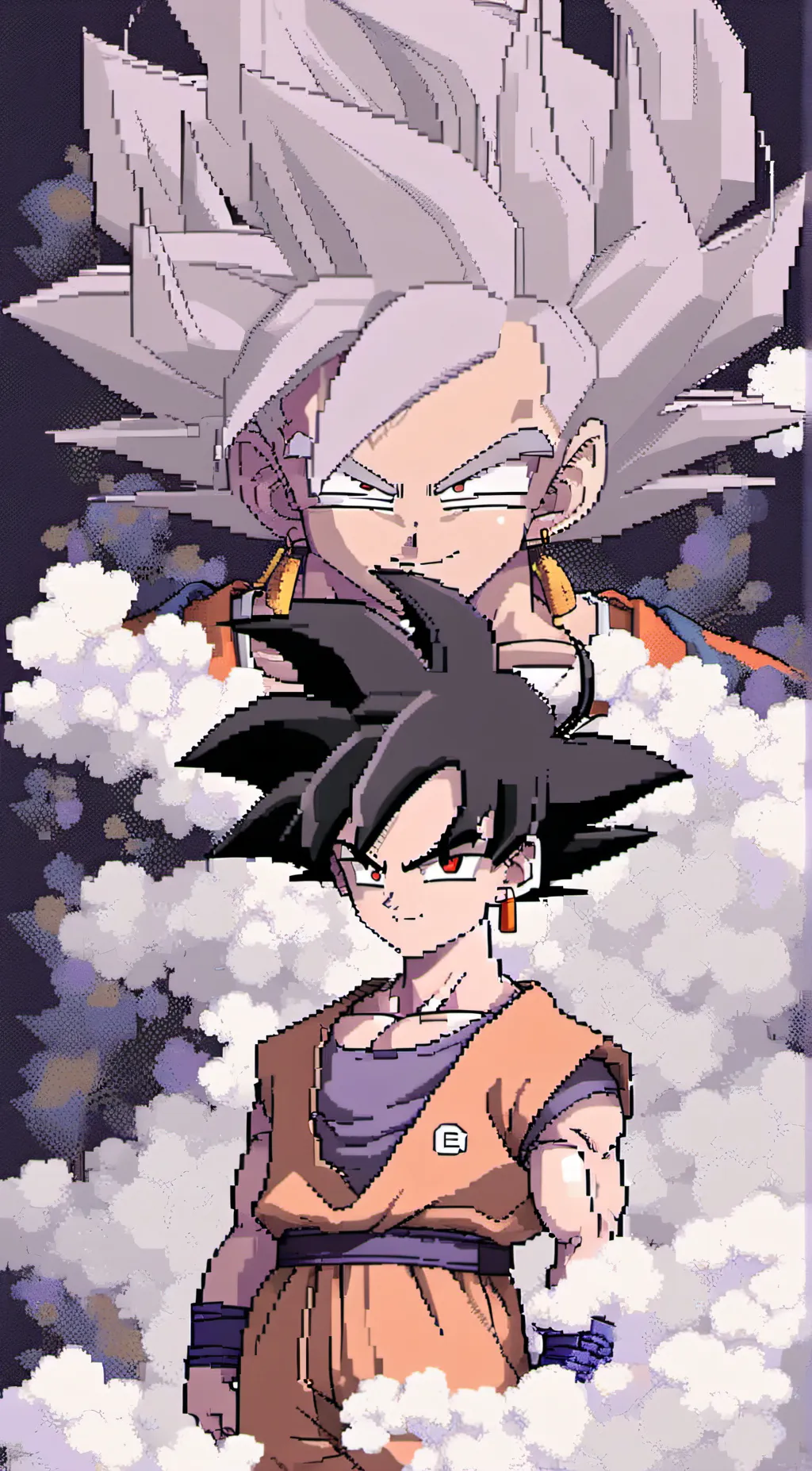 ai character: Goku & Goku black background