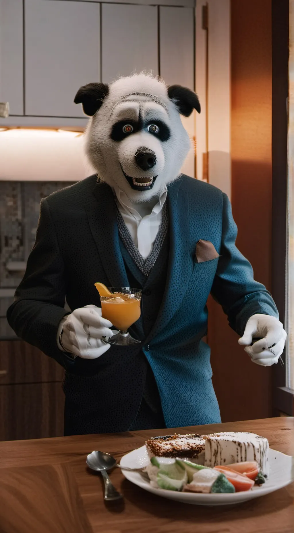 ai character: Furry man background