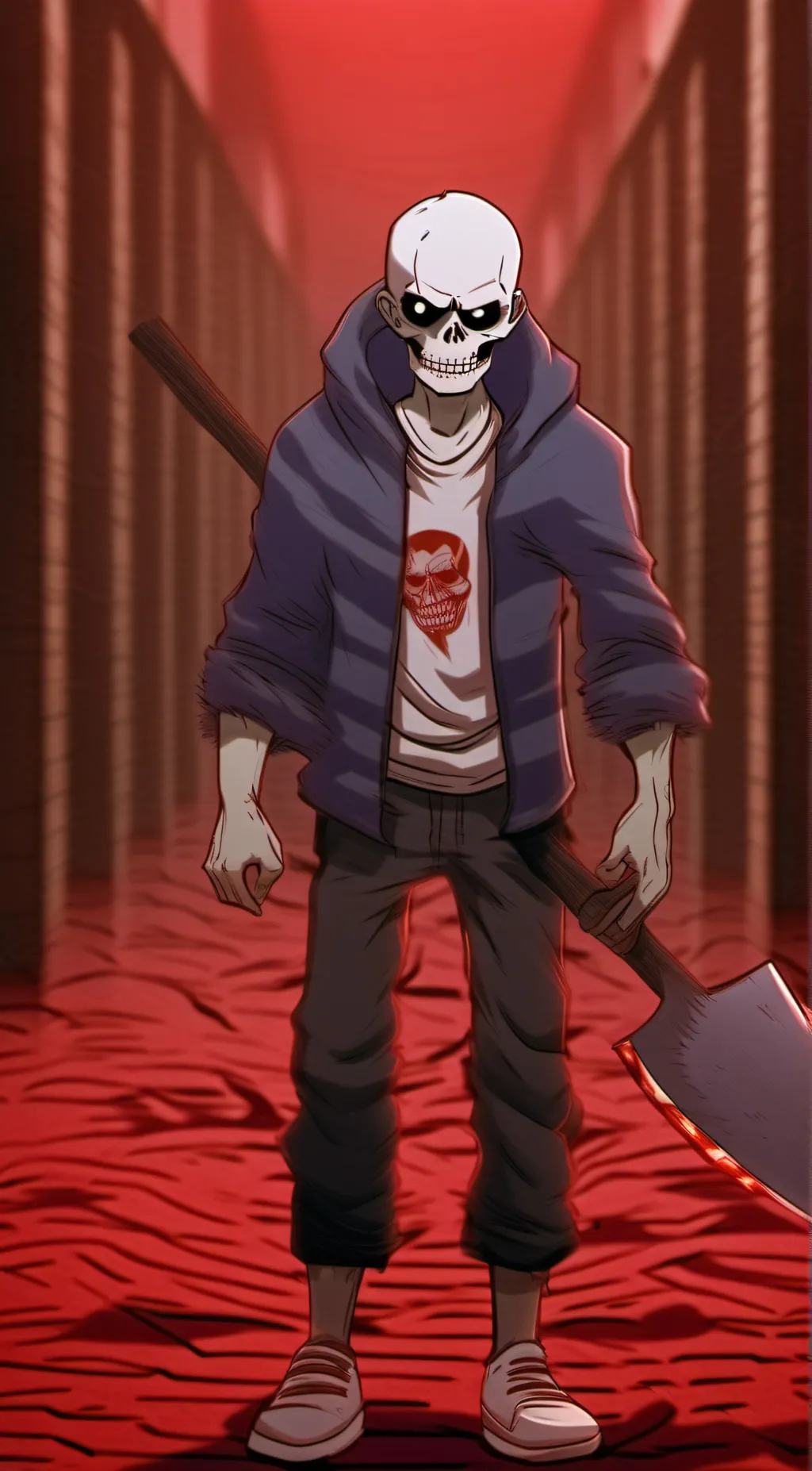 ai character: Horror Sans background