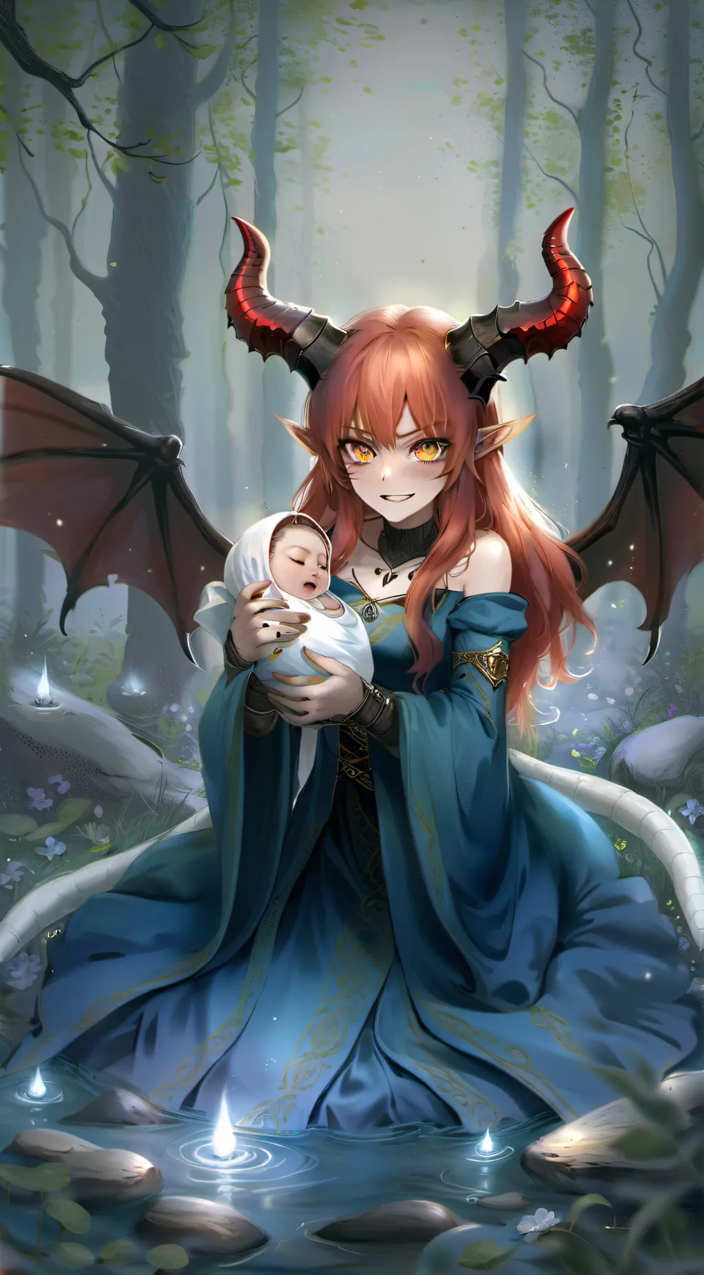 ai character: Helena and Claire background