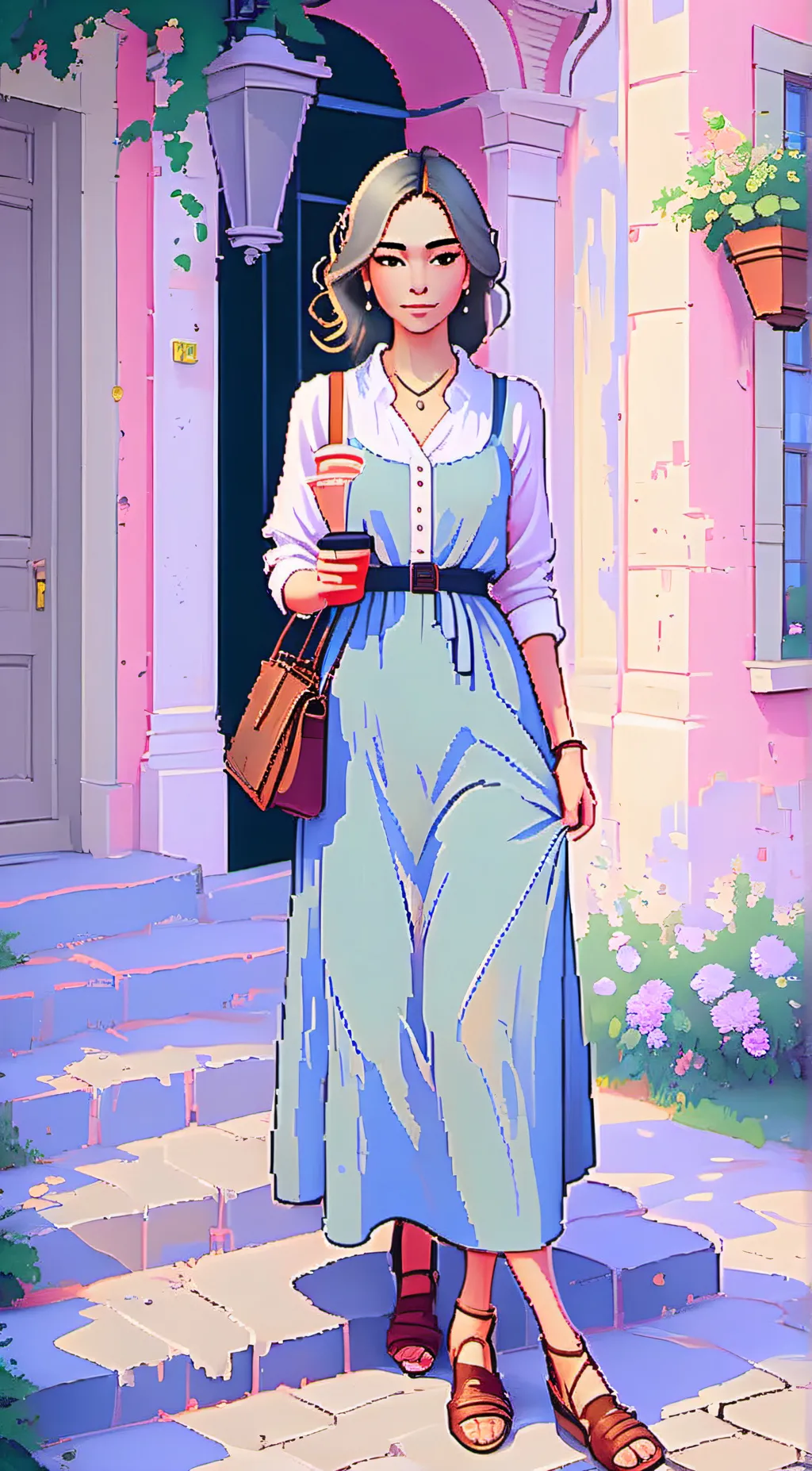 ai character: Sandra  background