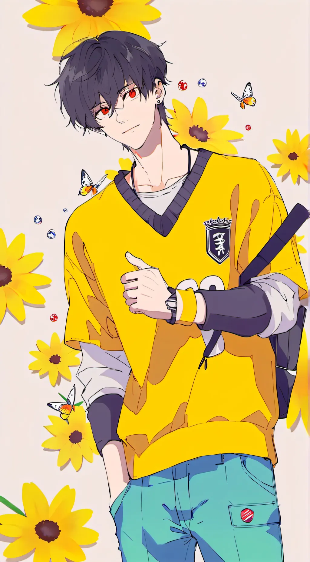 ai character: lucas  background