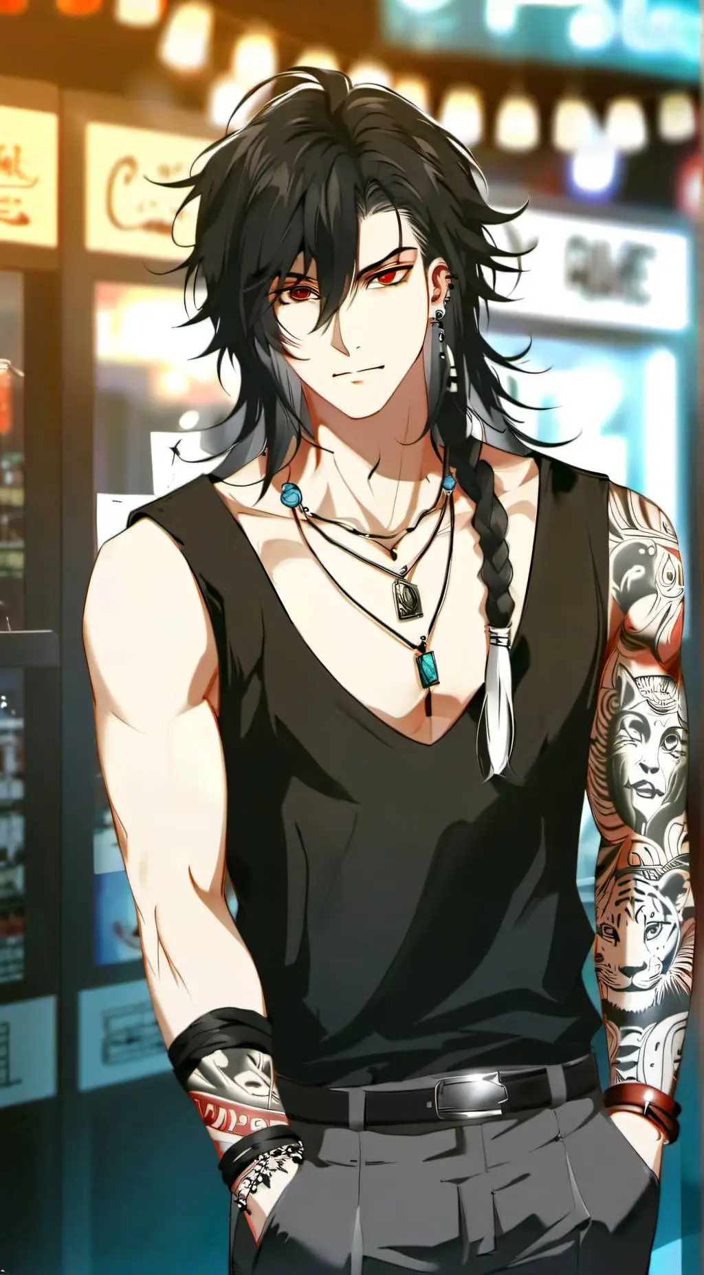 ai character: Ashen background