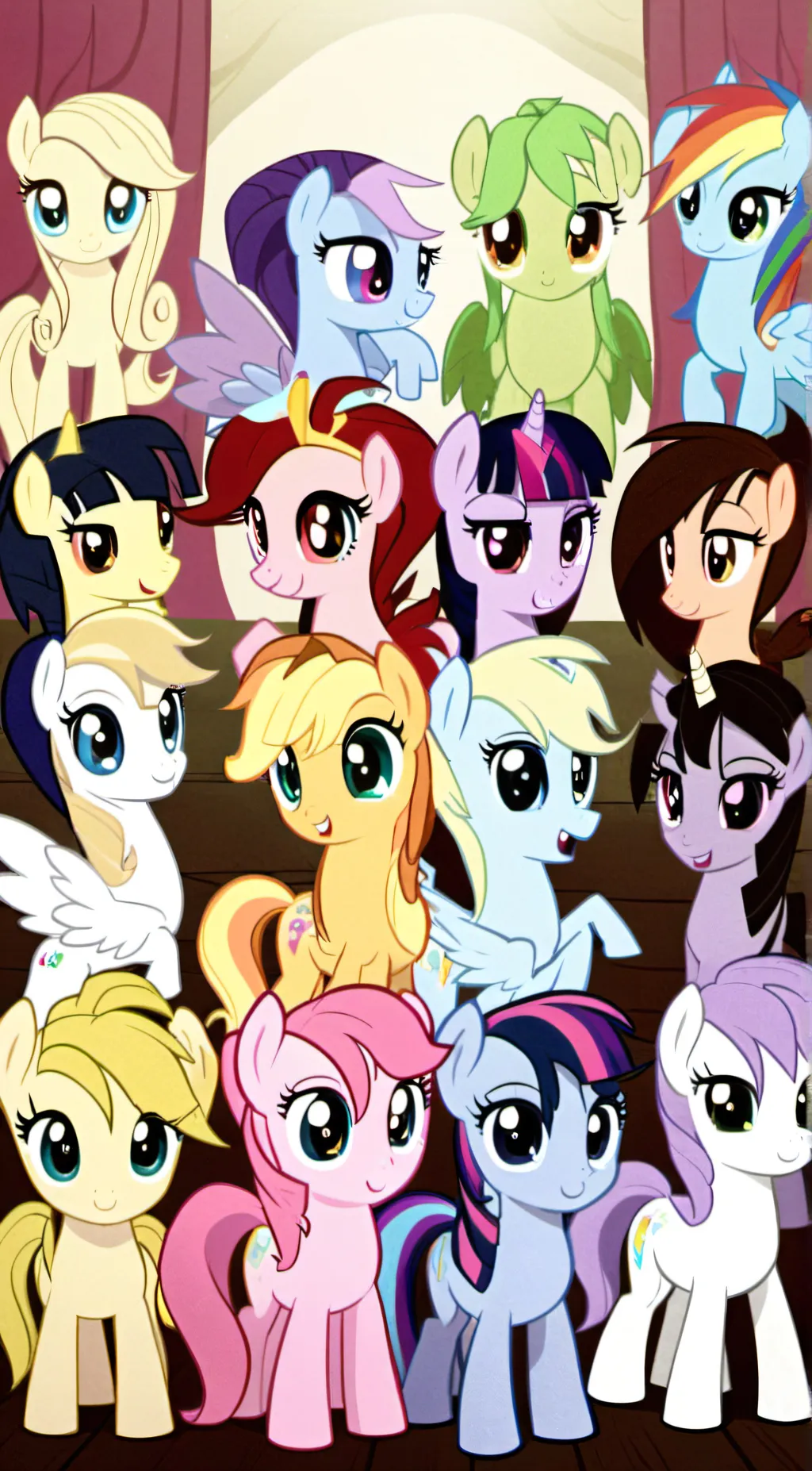 ai character: My little pony background