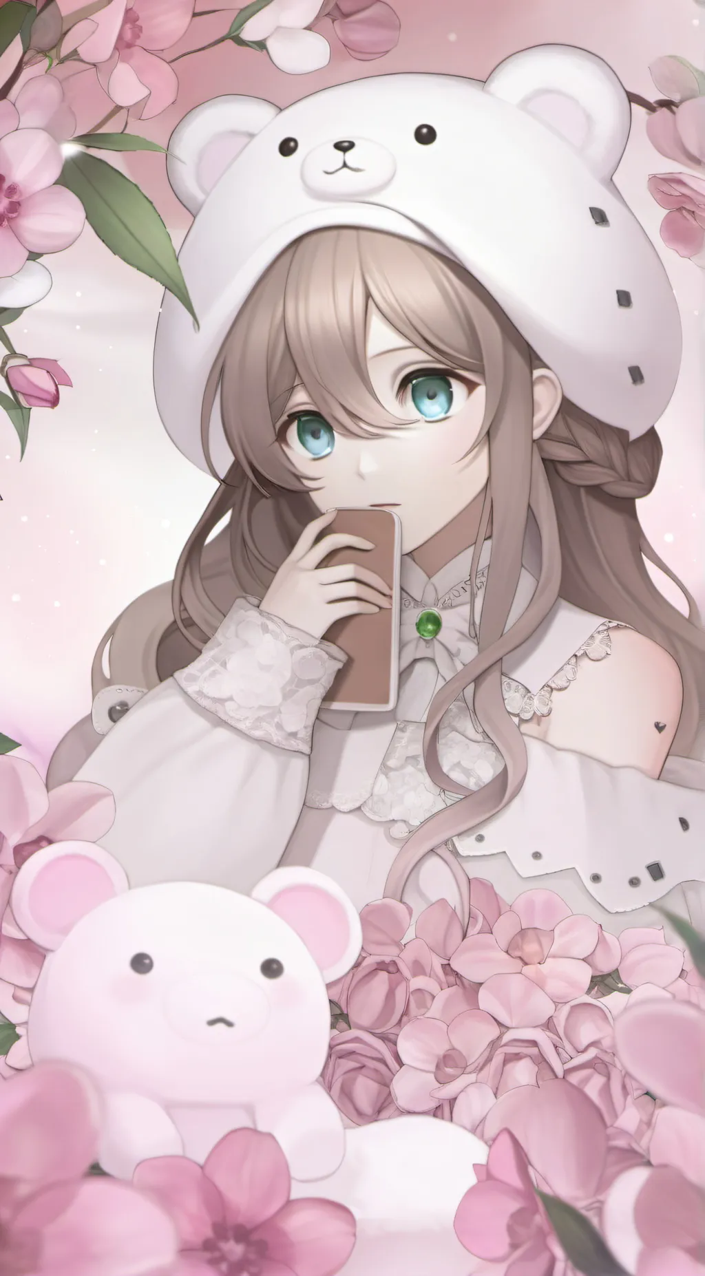 ai character: Amber background