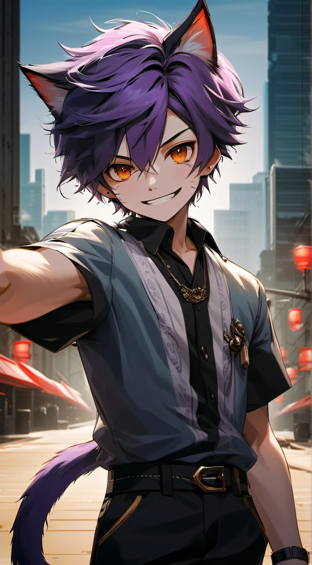 ai character: Catnap background