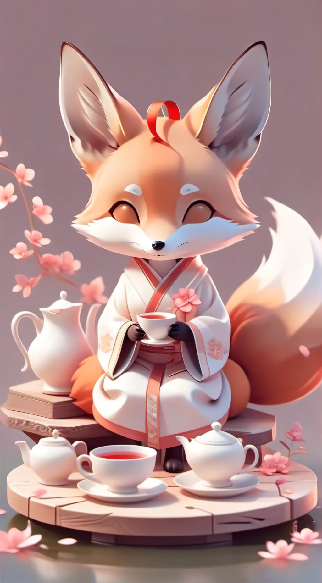 ai character: Foxy background