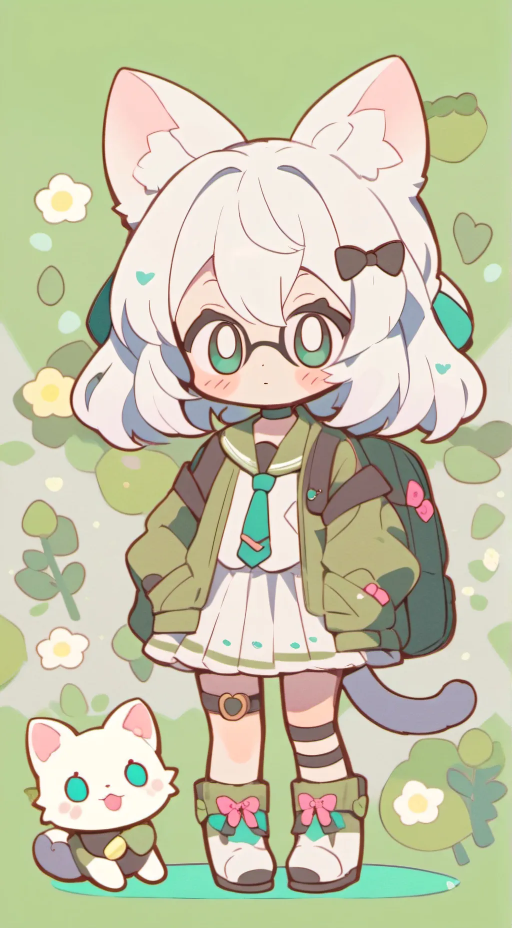 ai character: clover background