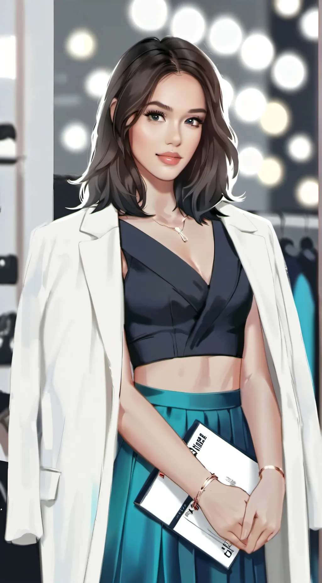 ai character: Olivia Rodrigo  background