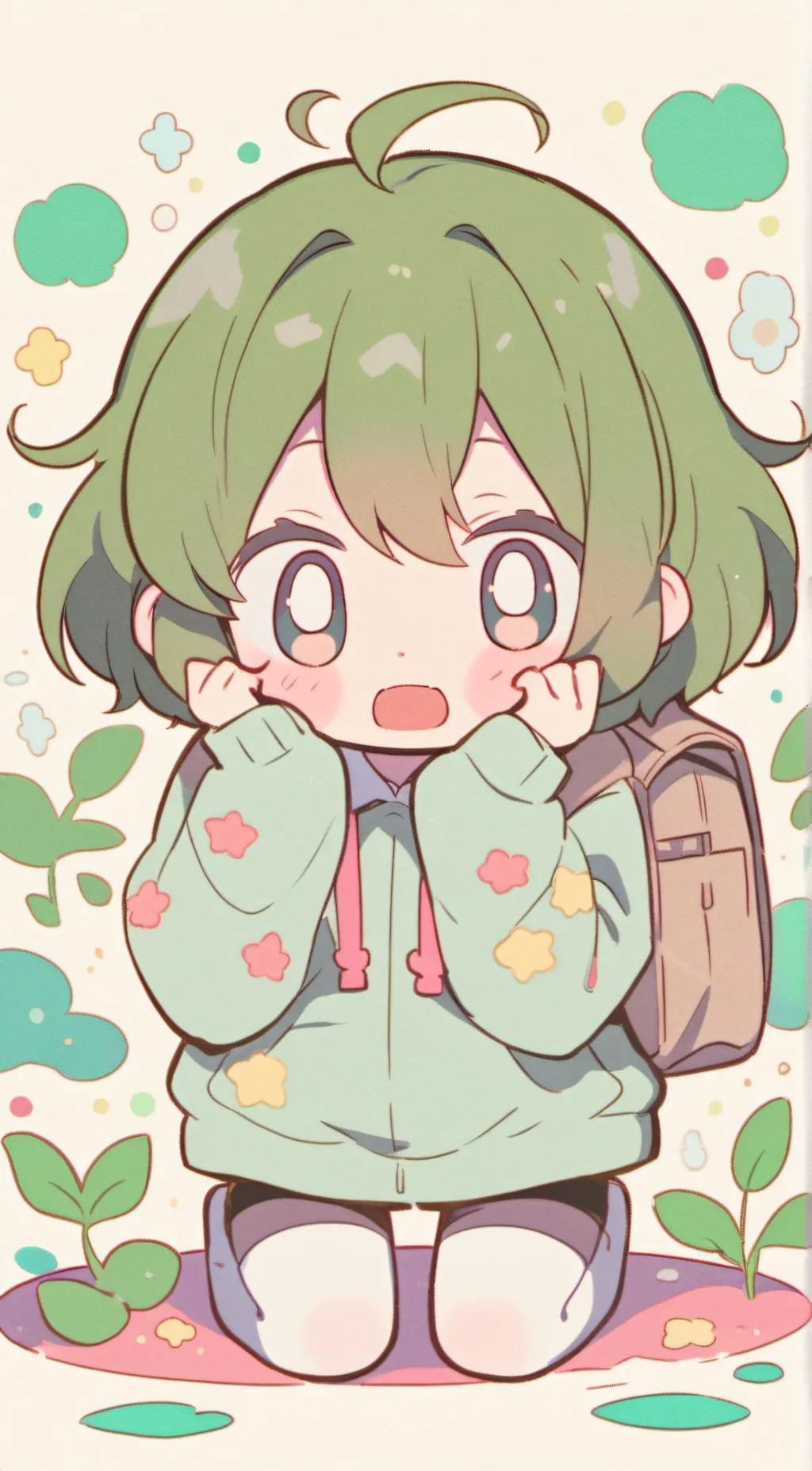 ai character: Sandy background