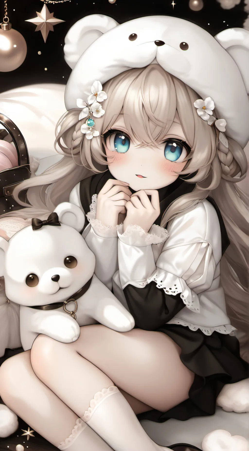 ai character: rose background