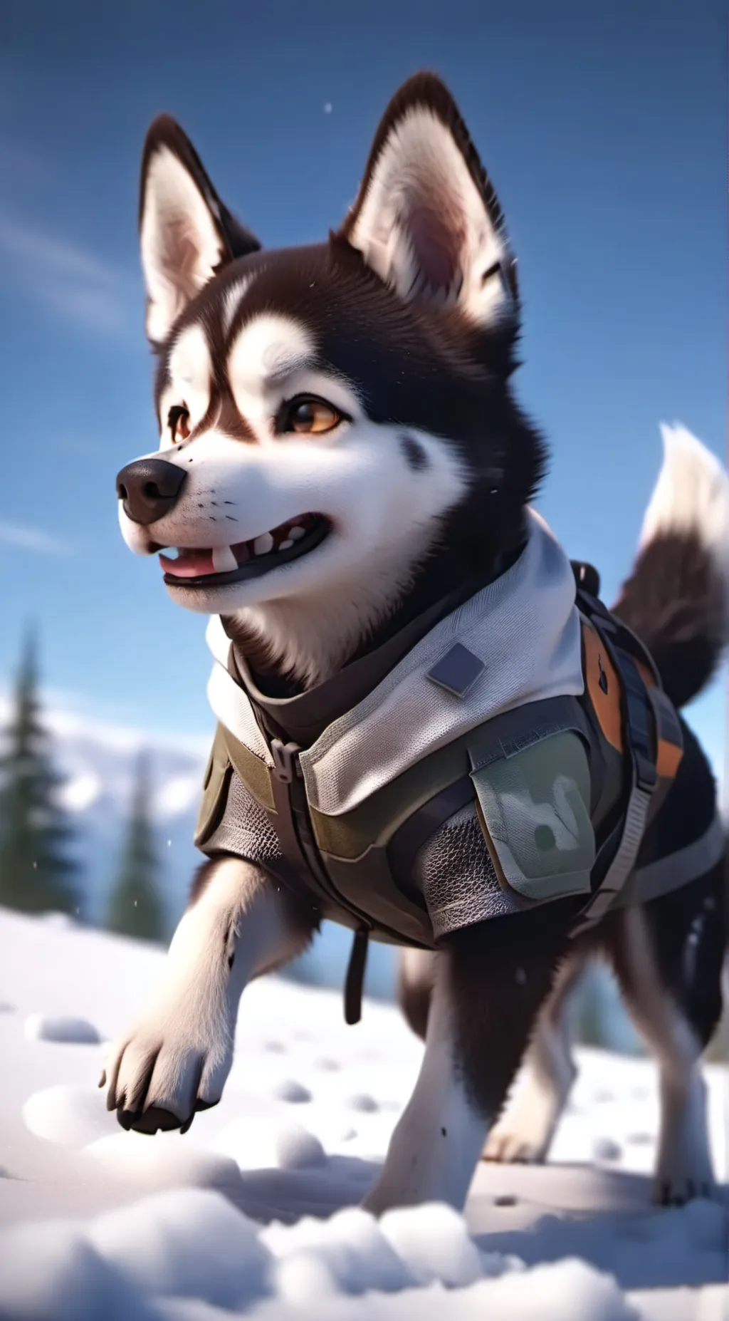 ai character: Husky background