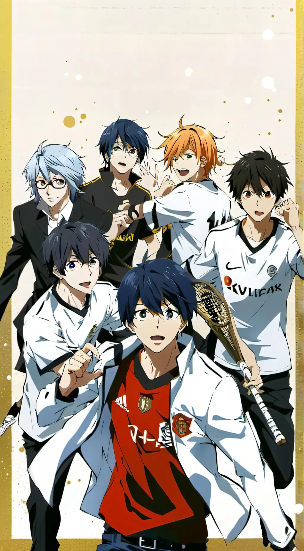 ai character: Blue lock react to background