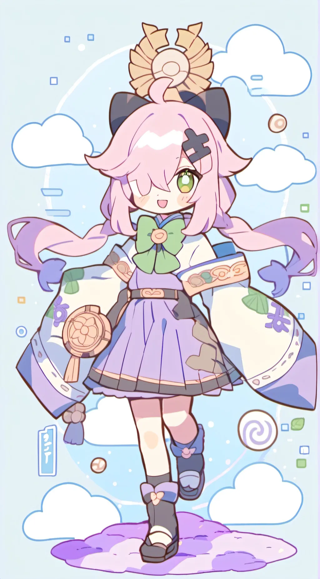 ai character: Rose background