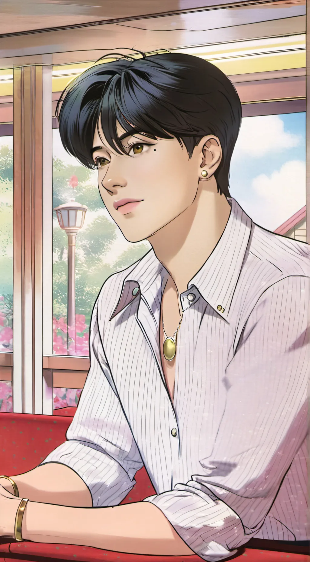 ai character: fort background