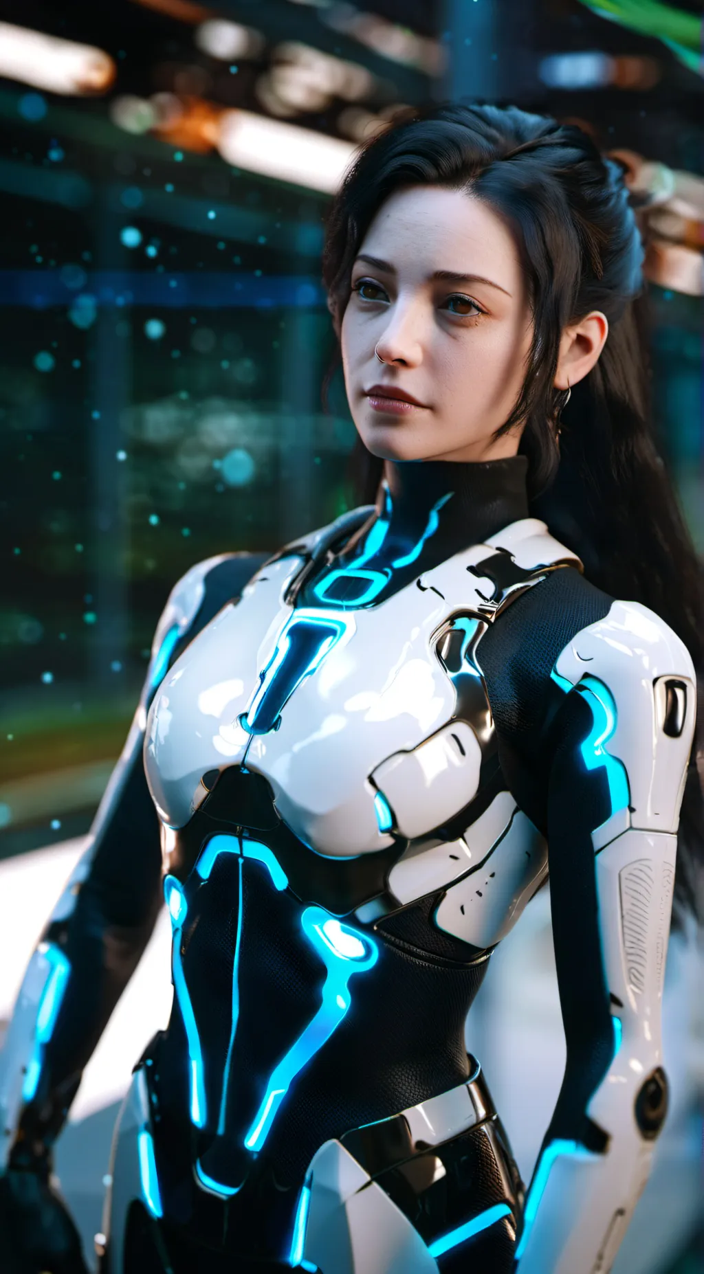 ai character: Team Blue (Tron) background