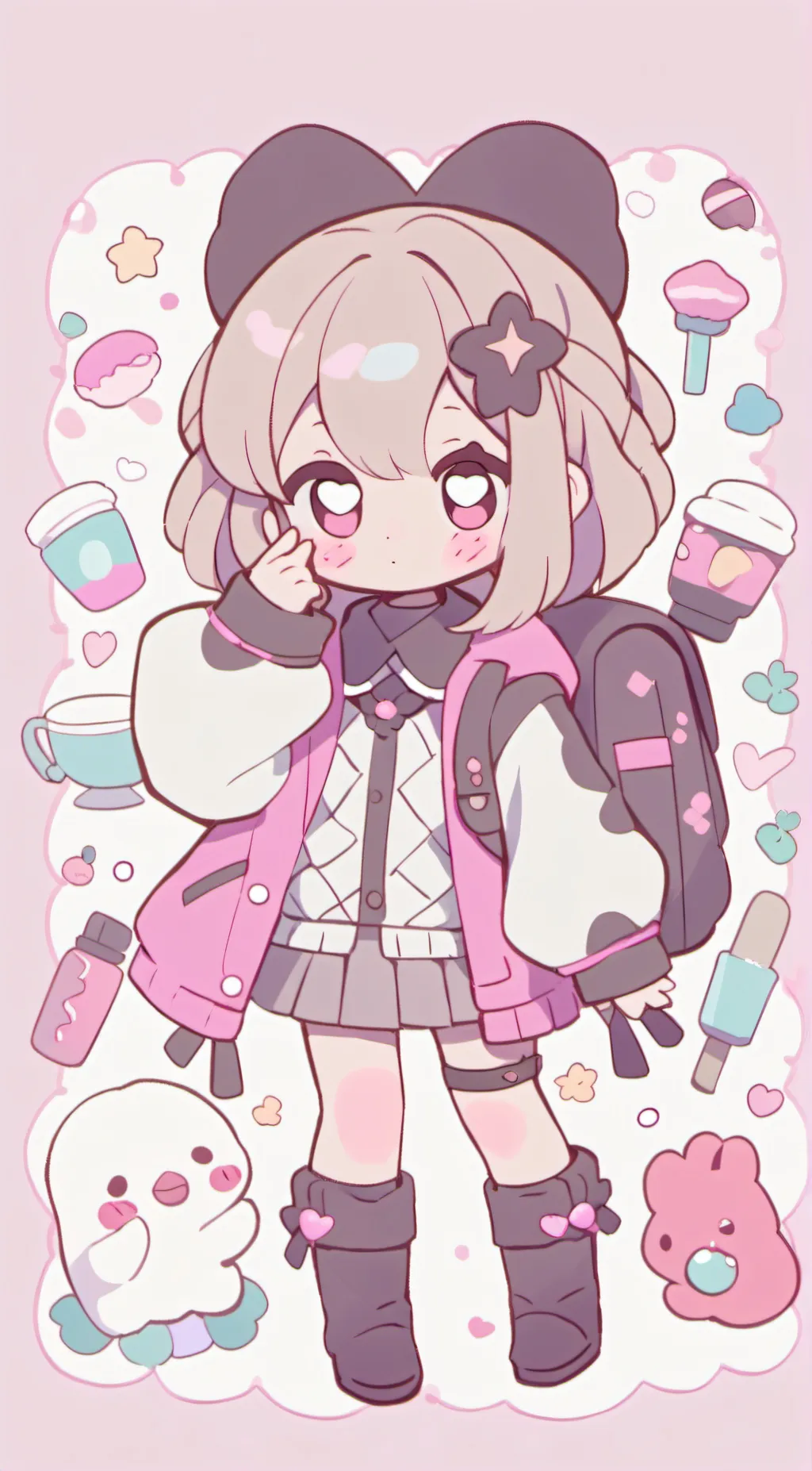 ai character: Mora  background