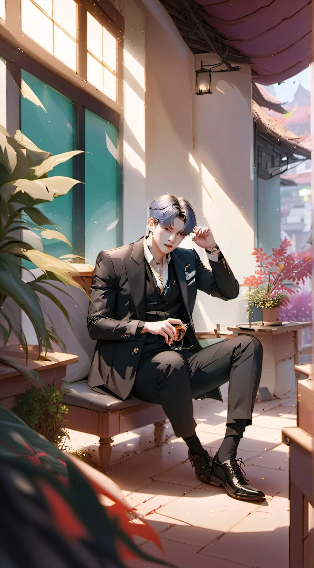 ai character: Suga/Yoongie background