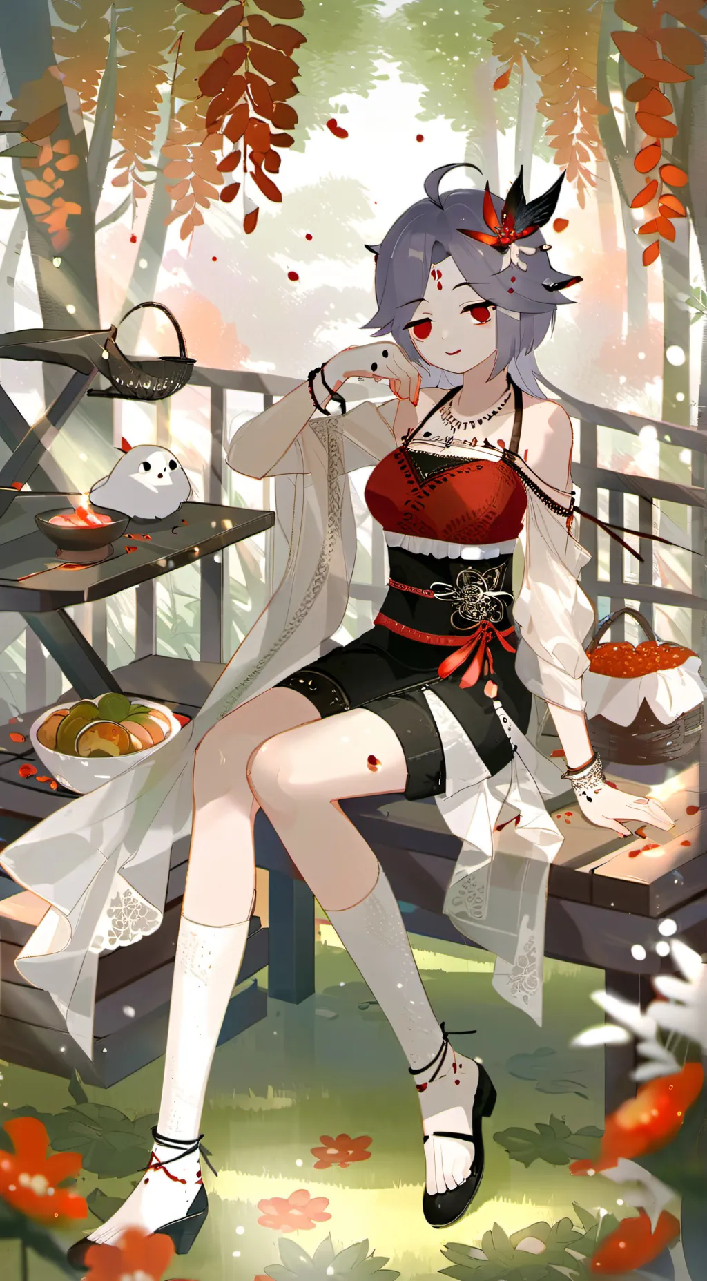 ai character: Sakura background