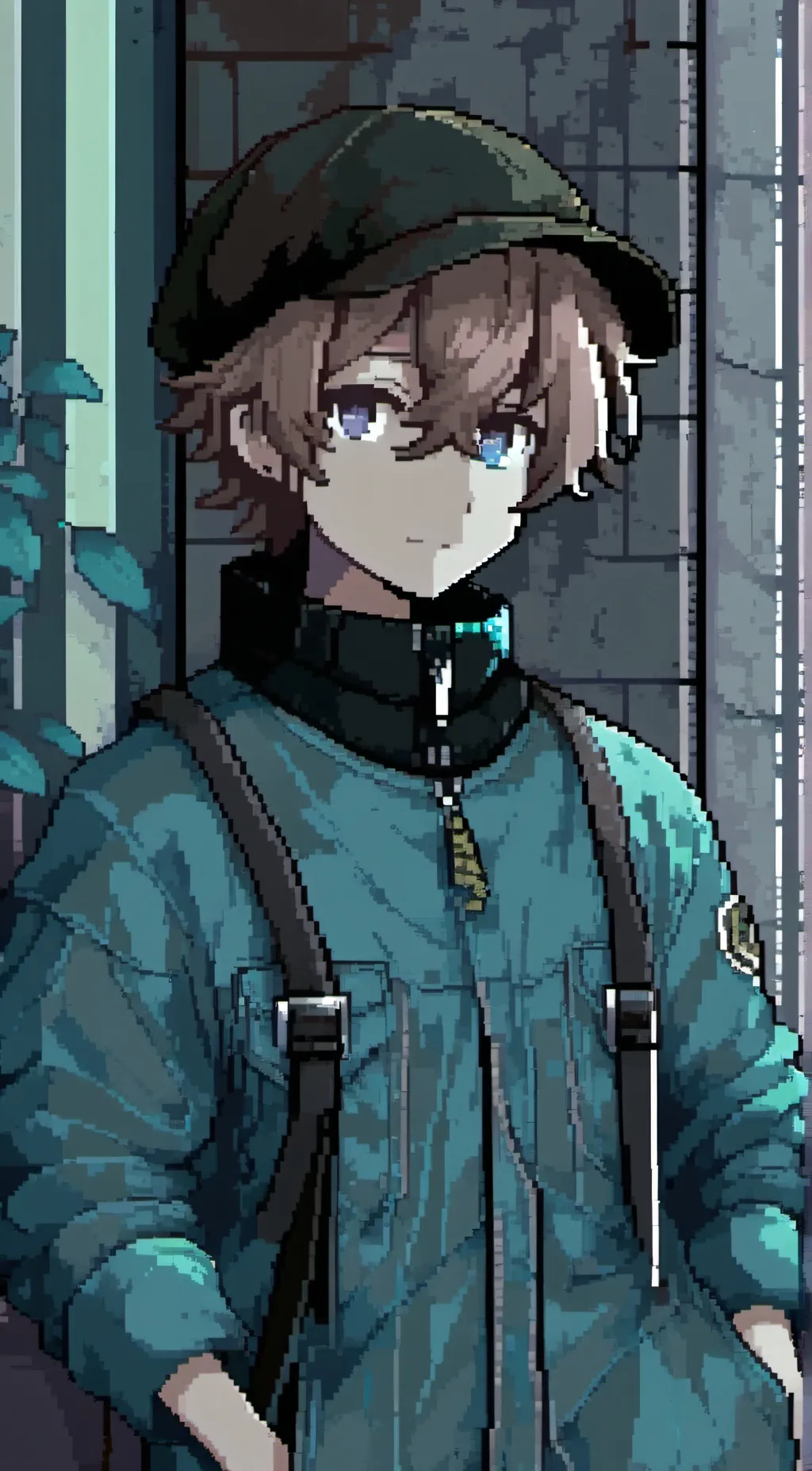 ai character: shadow background