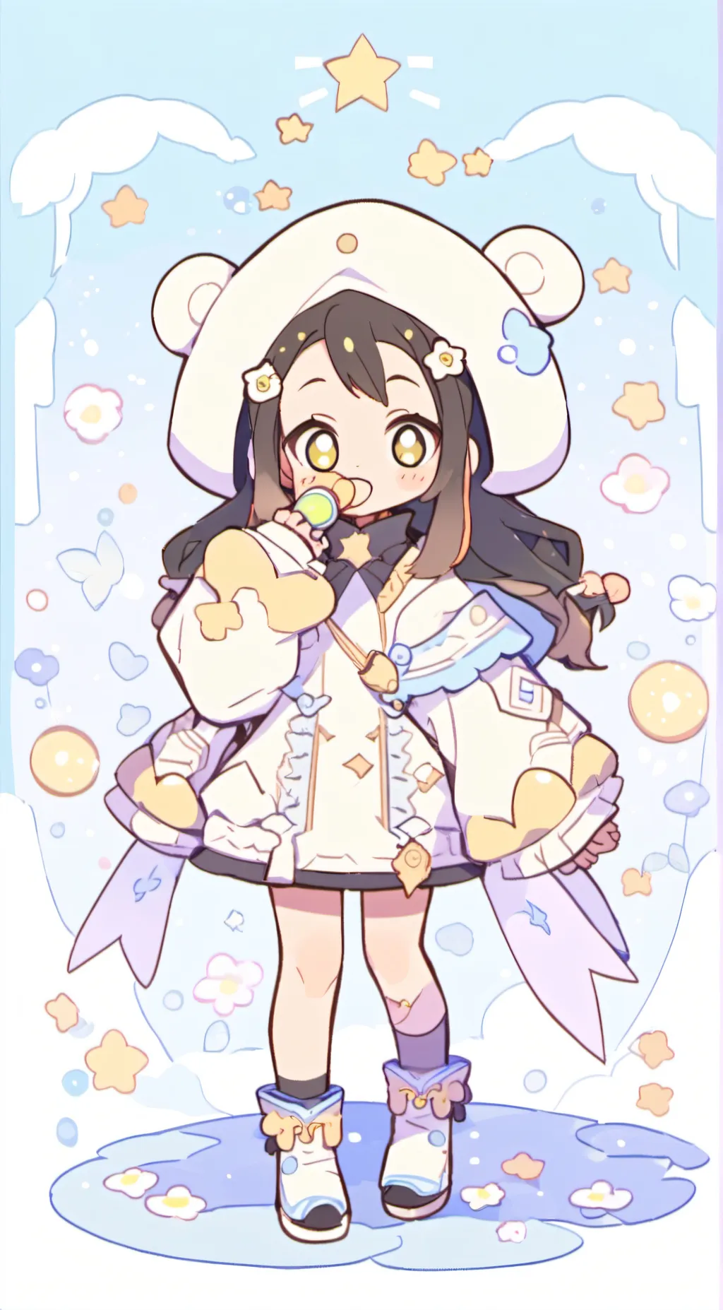 ai character: Luna  background